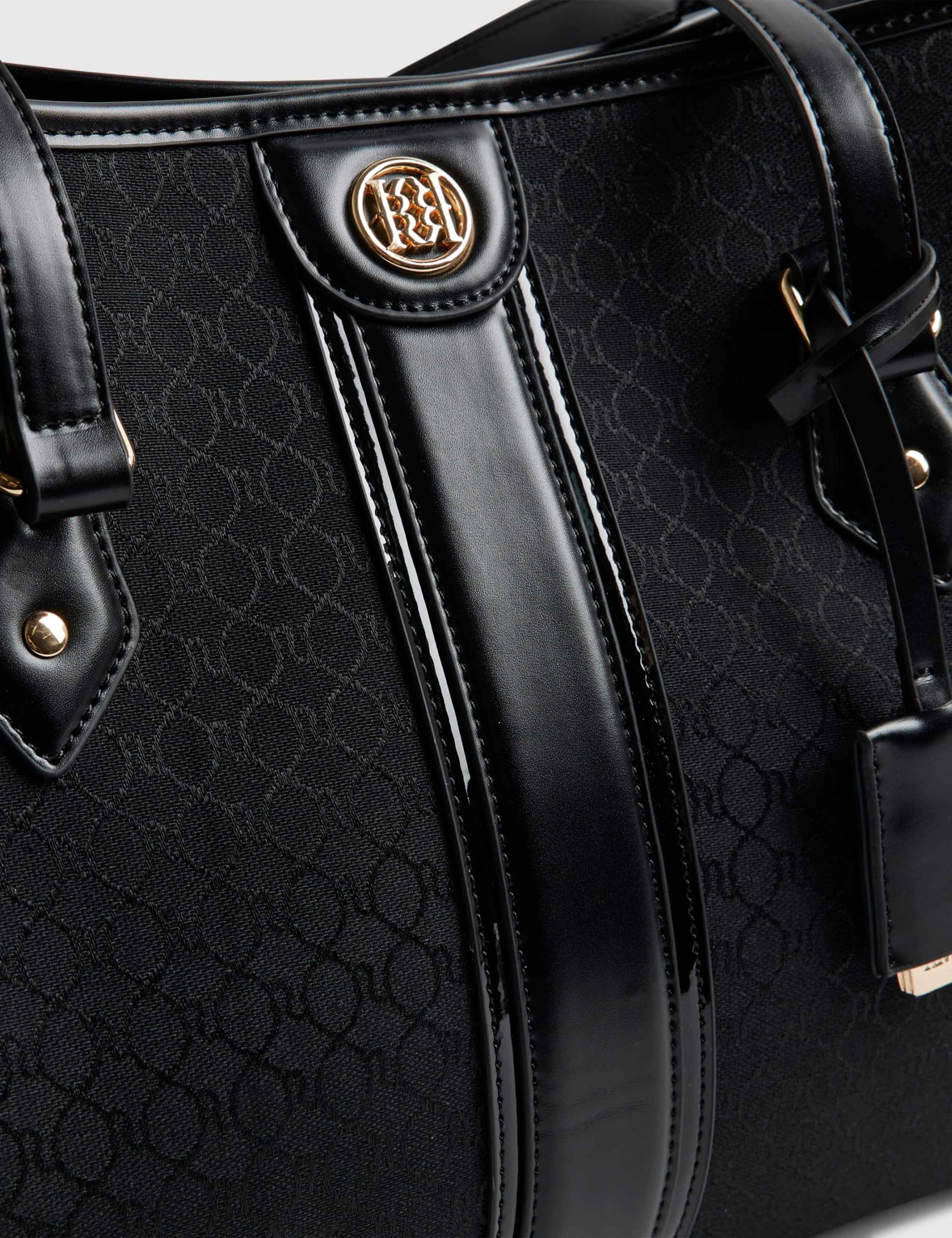 Monogram Stripe Tote Bag 5 of 5