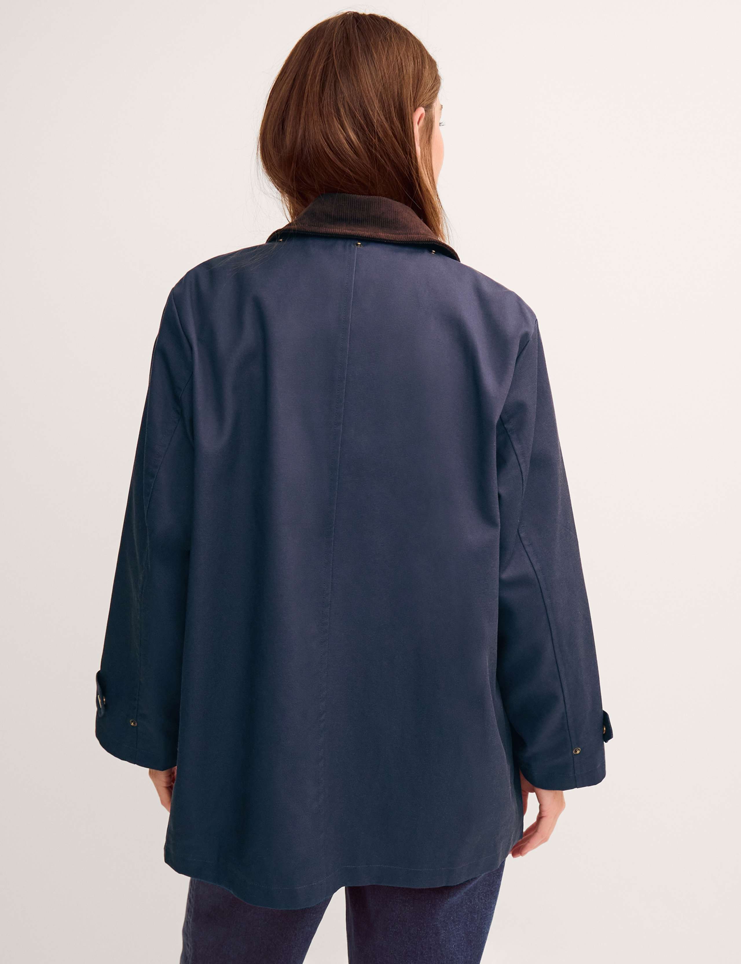 Cotton Blend Cape Barn Jacket 4 of 5