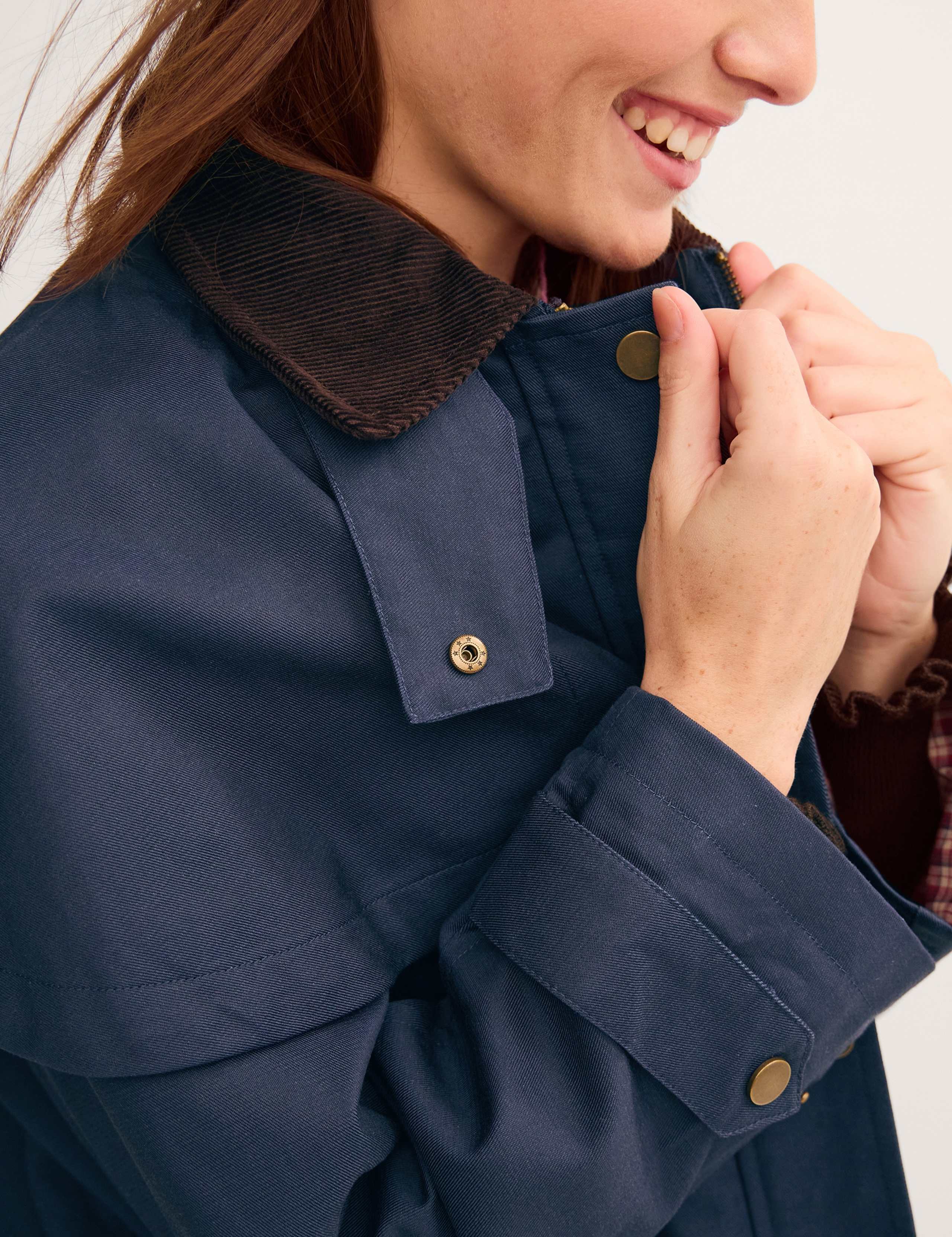 Cotton Blend Cape Barn Jacket 5 of 5