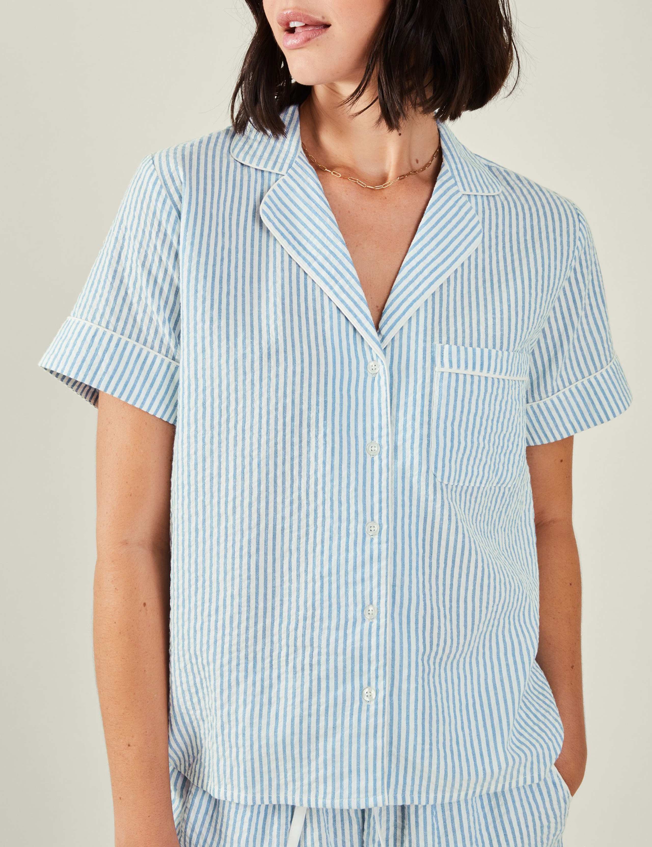 Pure Cotton Striped Pyjamas 4 of 4