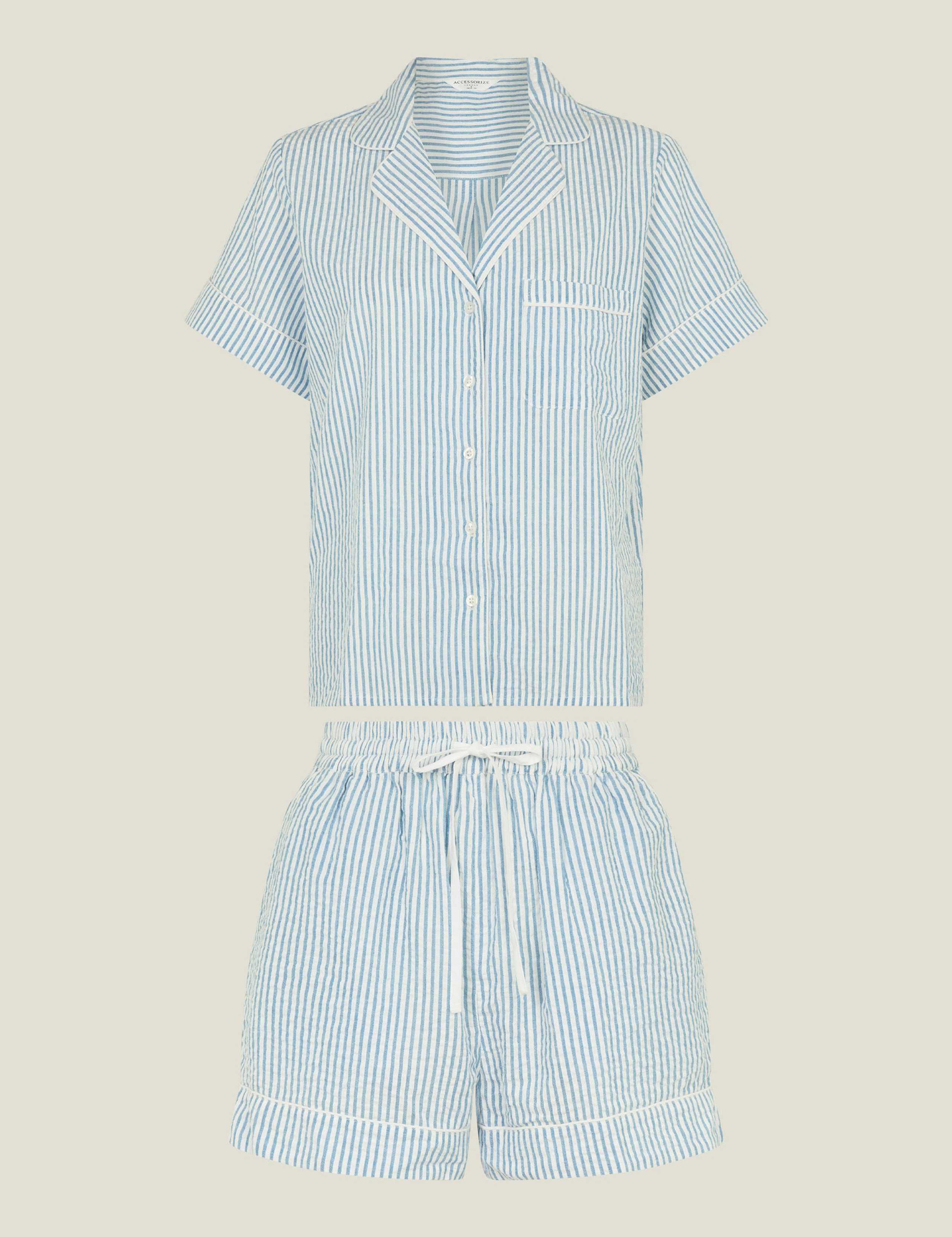 Pure Cotton Striped Pyjamas 2 of 4