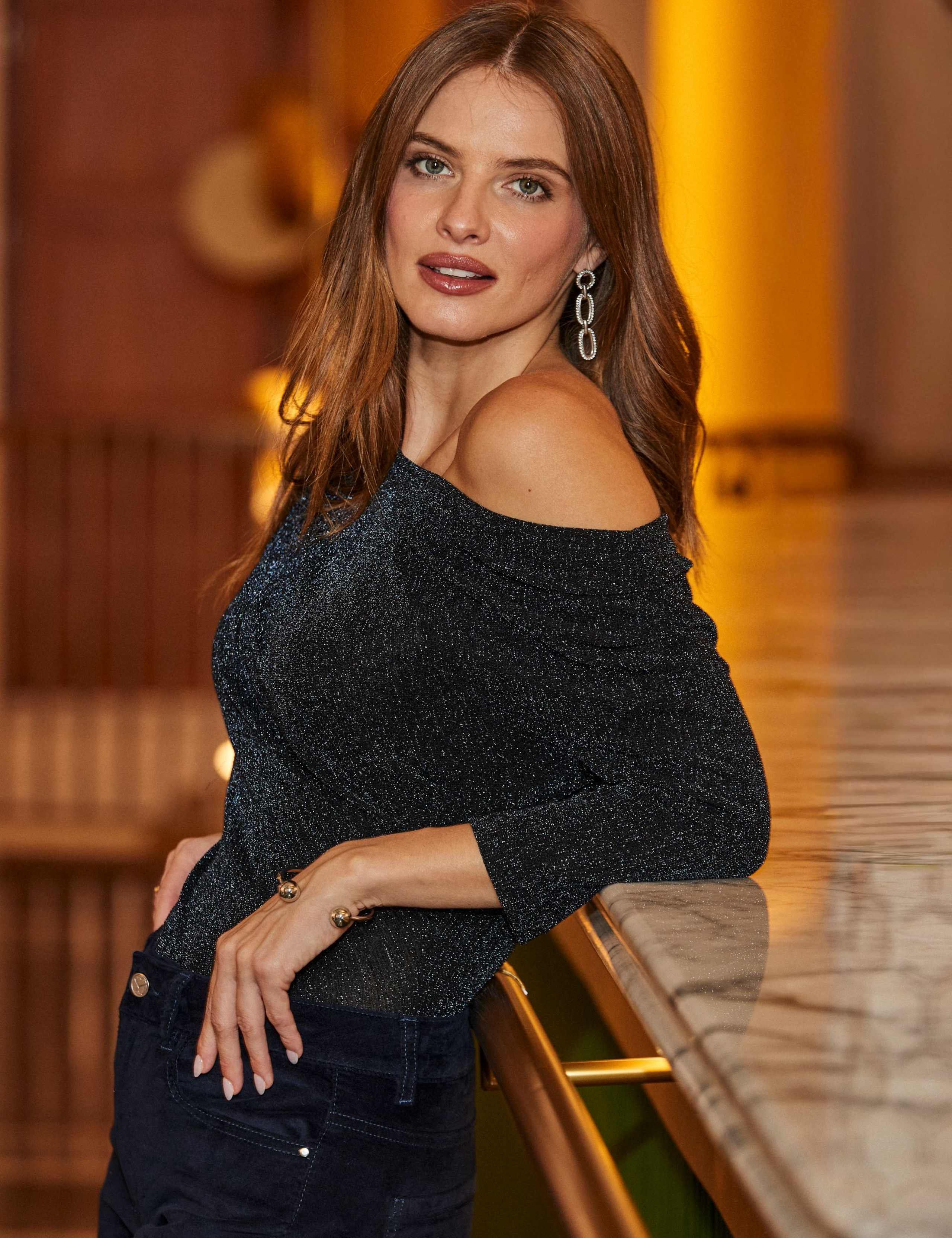 Sparkly Off The Shoulder Top 5 of 7