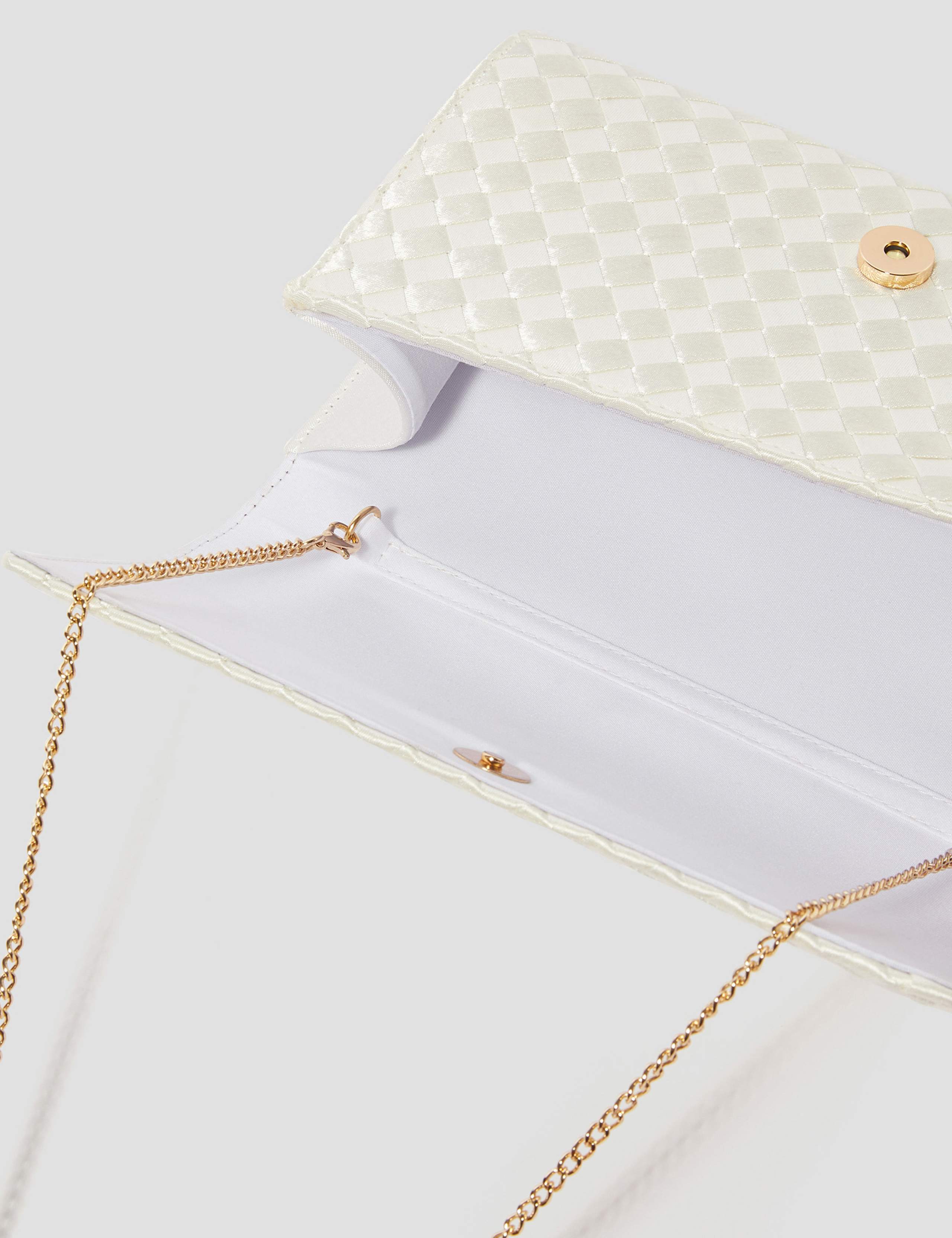 Woven Chain Strap Clutch Bag 2 of 5