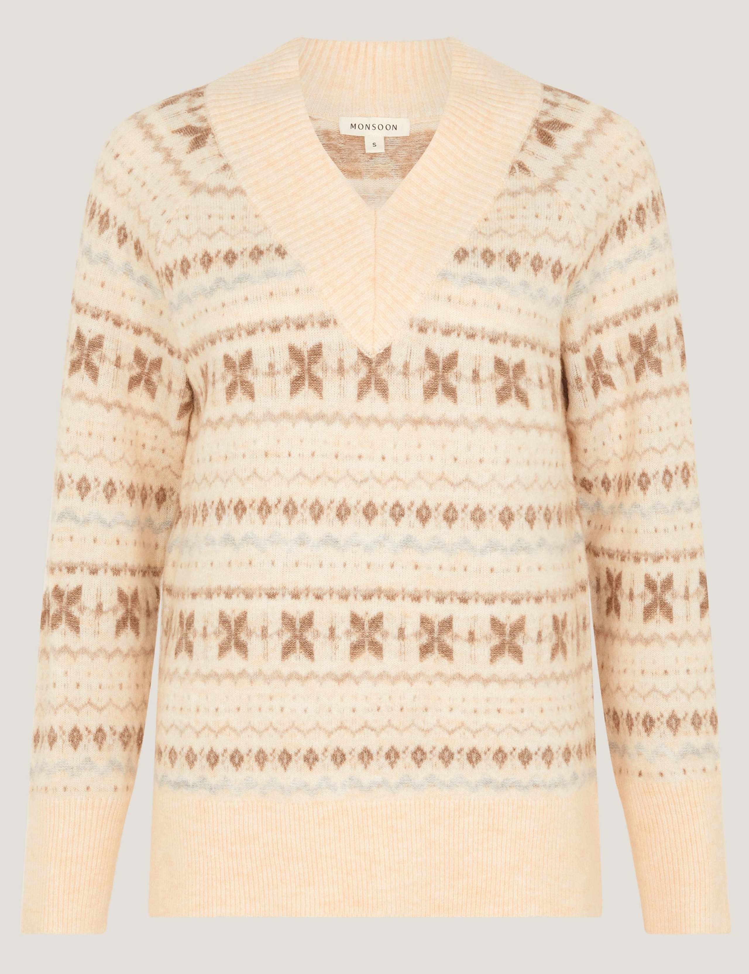 Fair Isle V-Neck Jumper 2 of 4