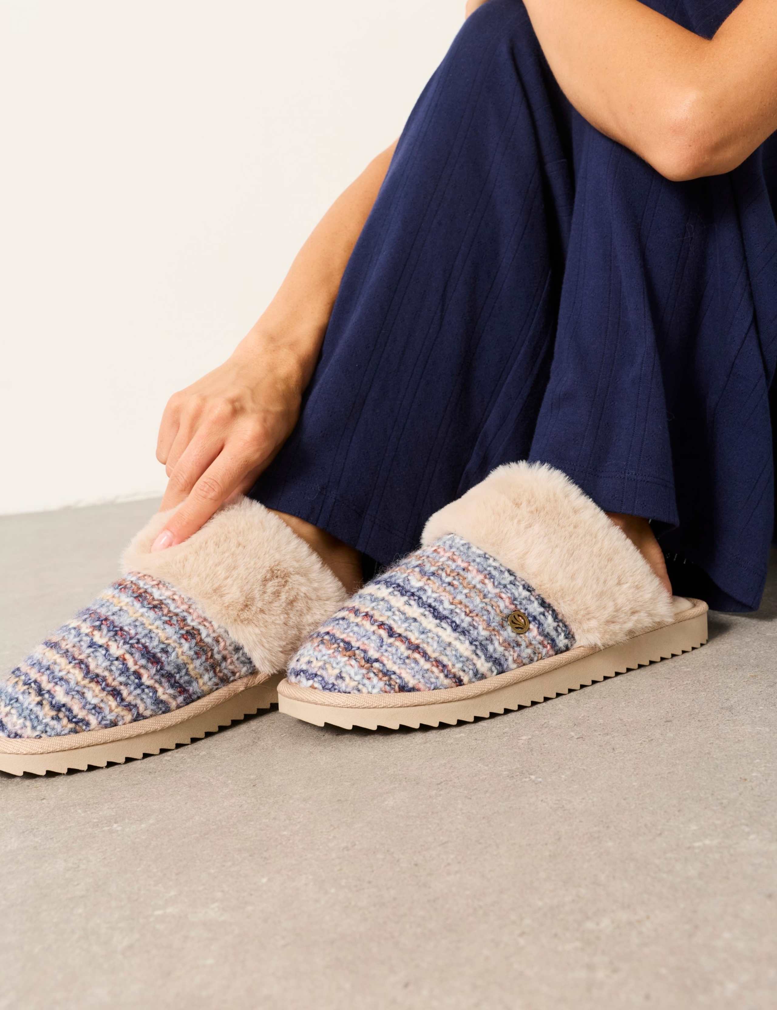 Faux Fur Cuff Mule Slippers 4 of 5