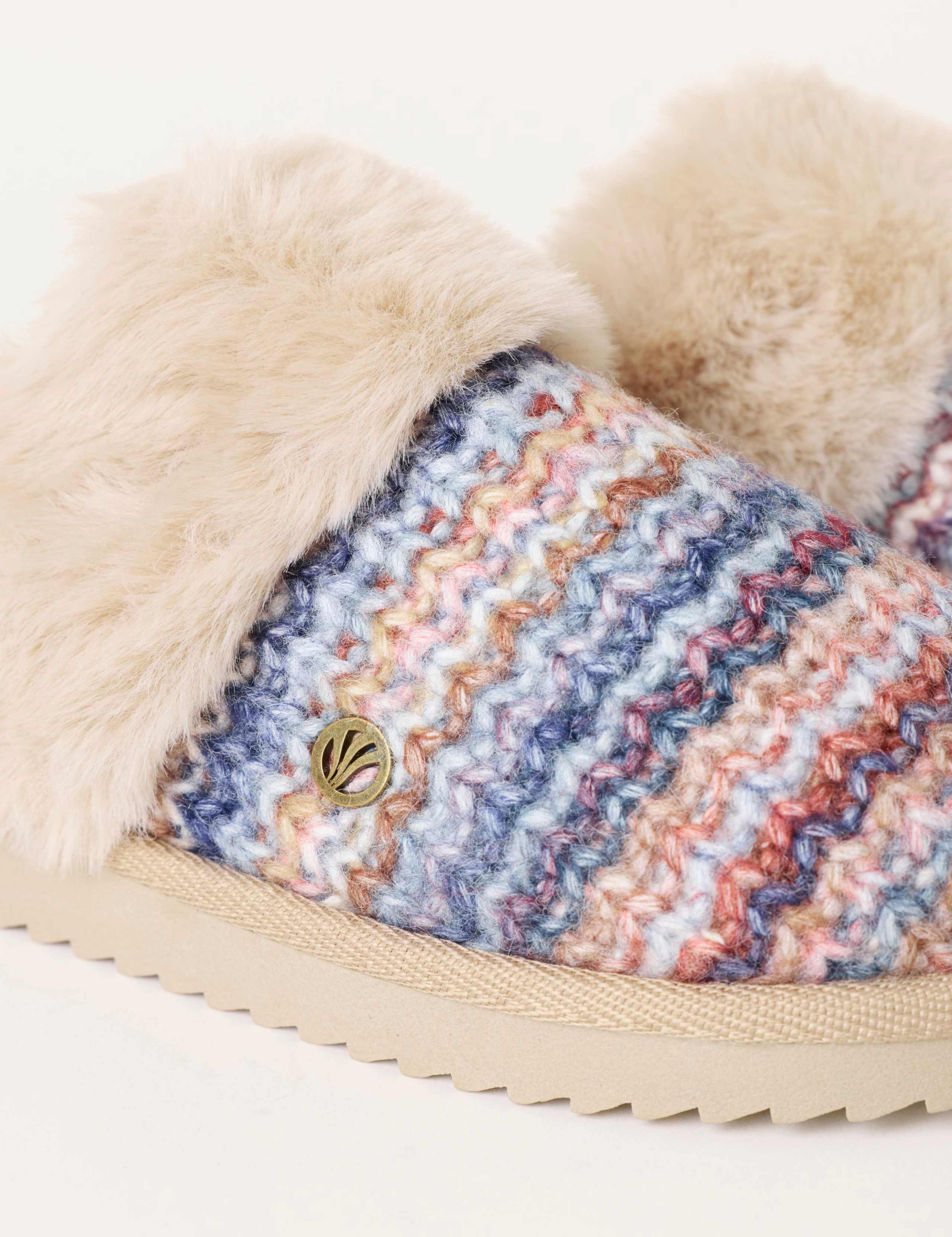 Faux Fur Cuff Mule Slippers 5 of 5