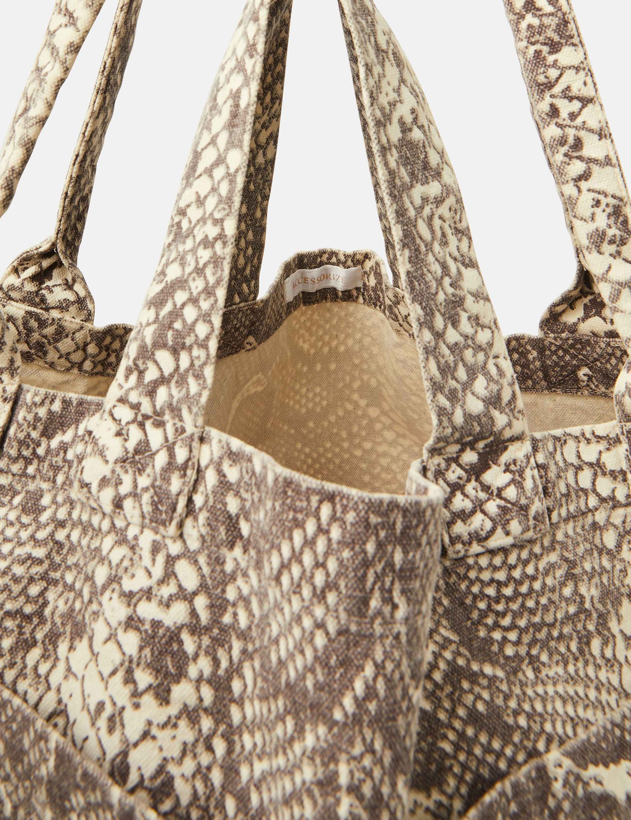 Snake Double Strap Shopper 3 of 4