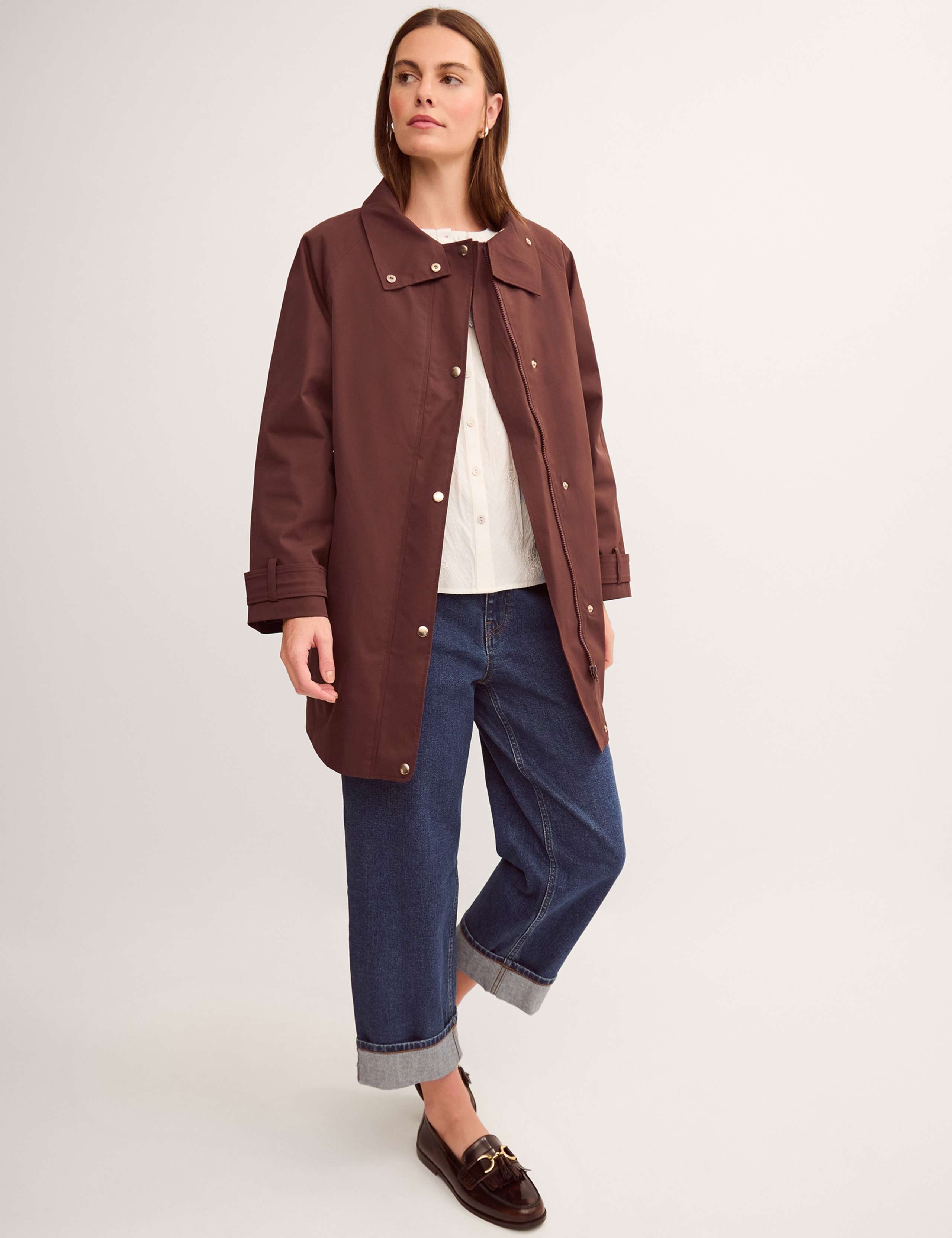 Funnel Neck Raincoat 2 of 5