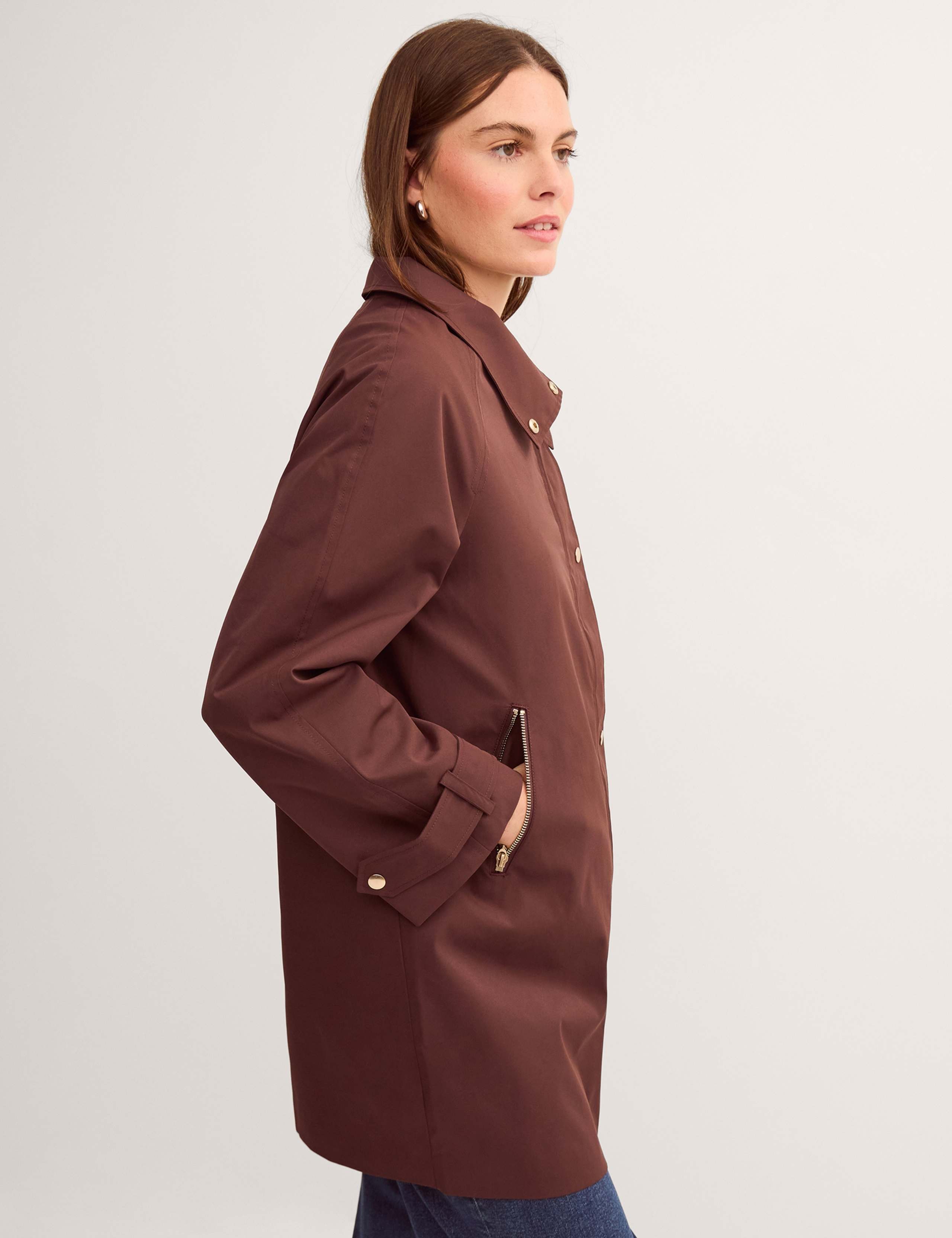 Funnel Neck Raincoat 3 of 5