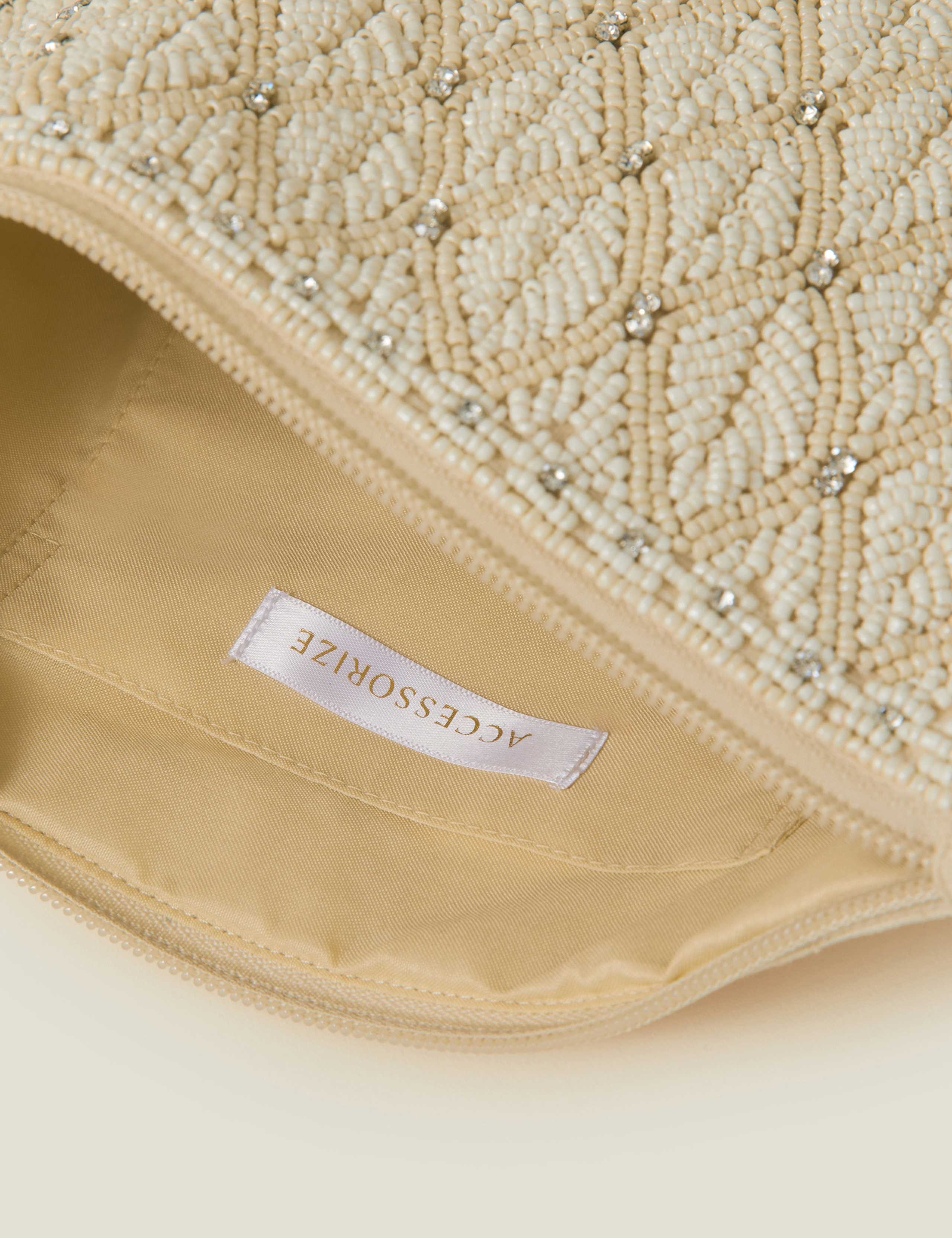 Pure Cotton Beaded Bridal Pouch Purse 4 of 5
