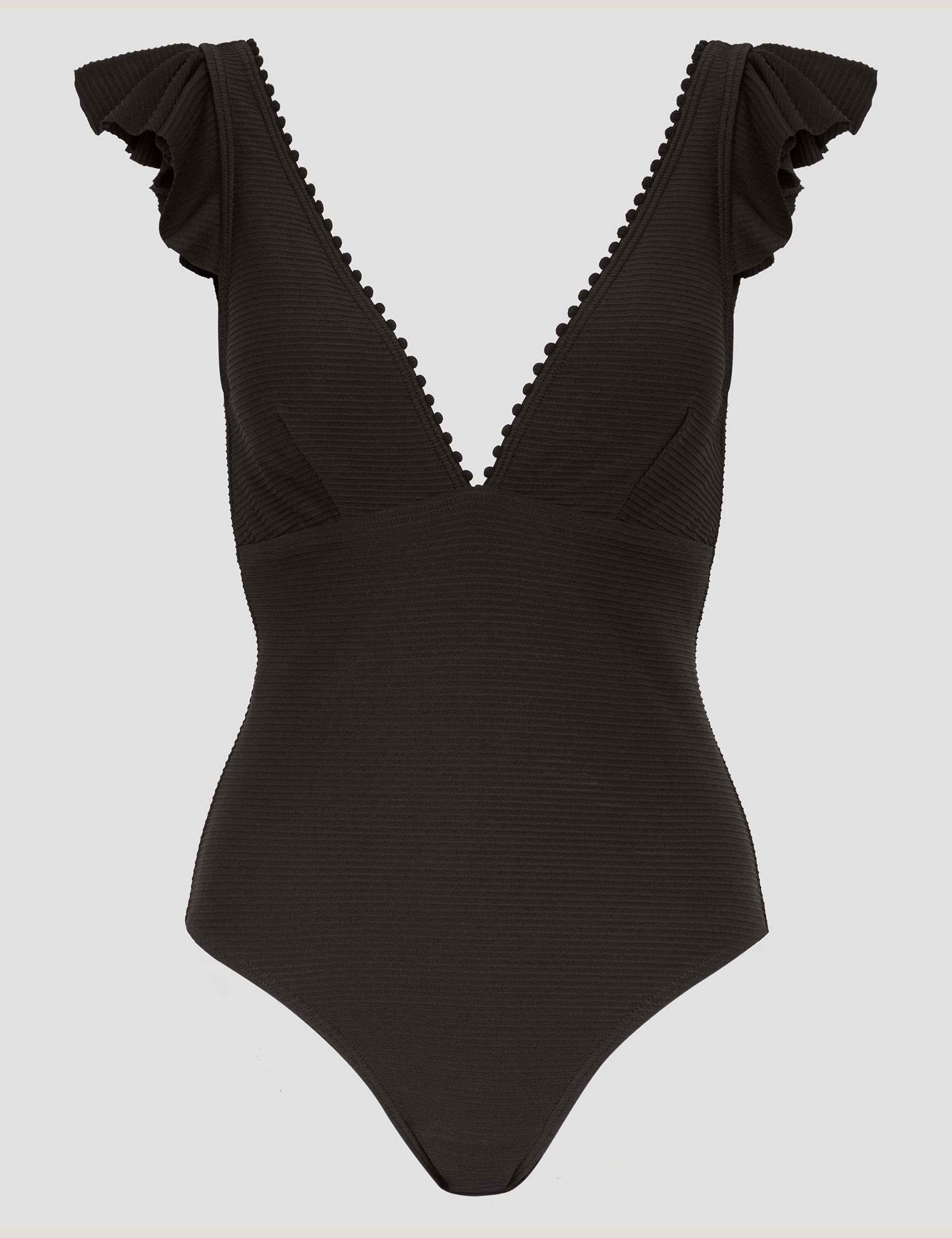 Padded Ruffle V-Neck Swimsuit 2 of 6