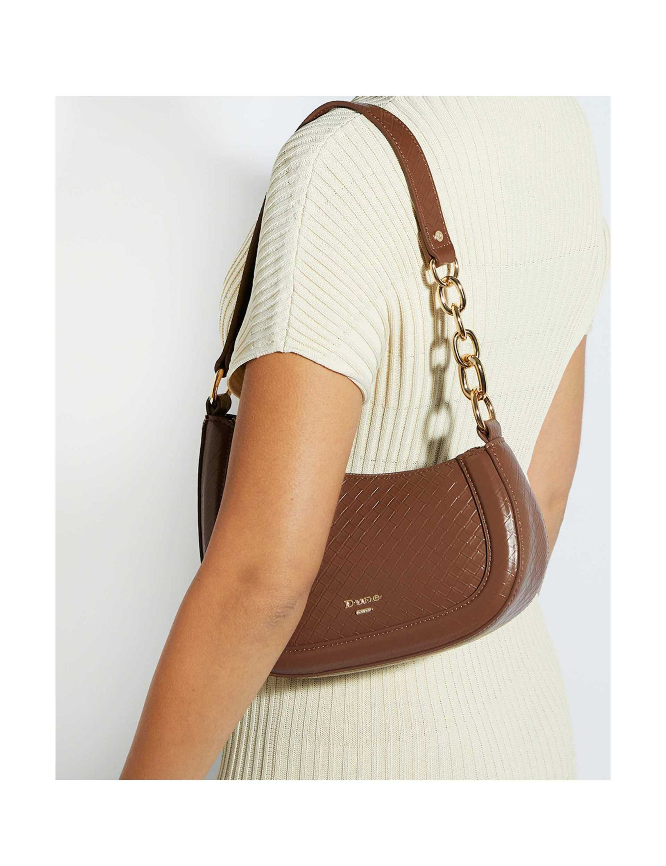 Leather Patent Finish Shoulder Bag 4 of 6