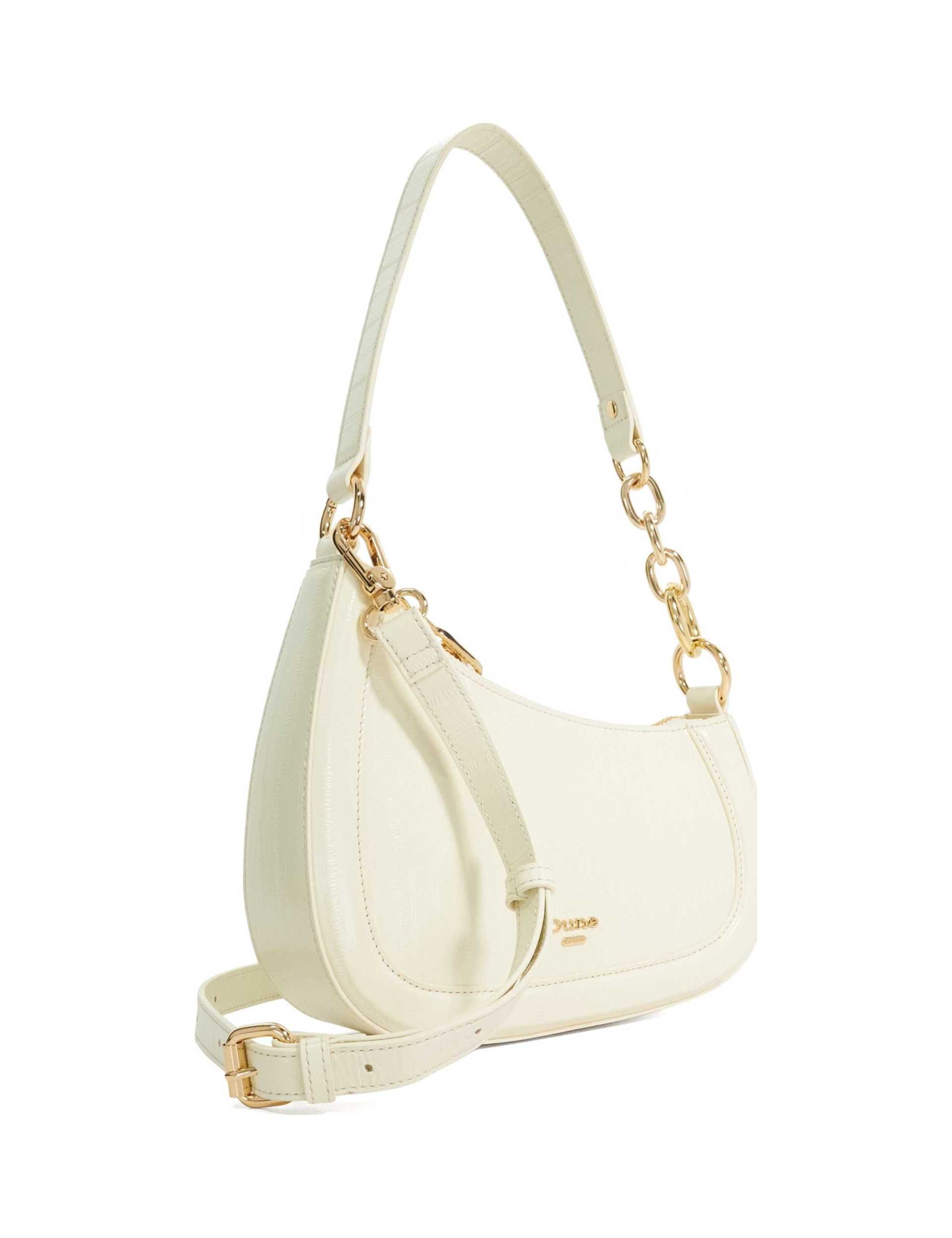 Leather Patent Finish Shoulder Bag 2 of 6