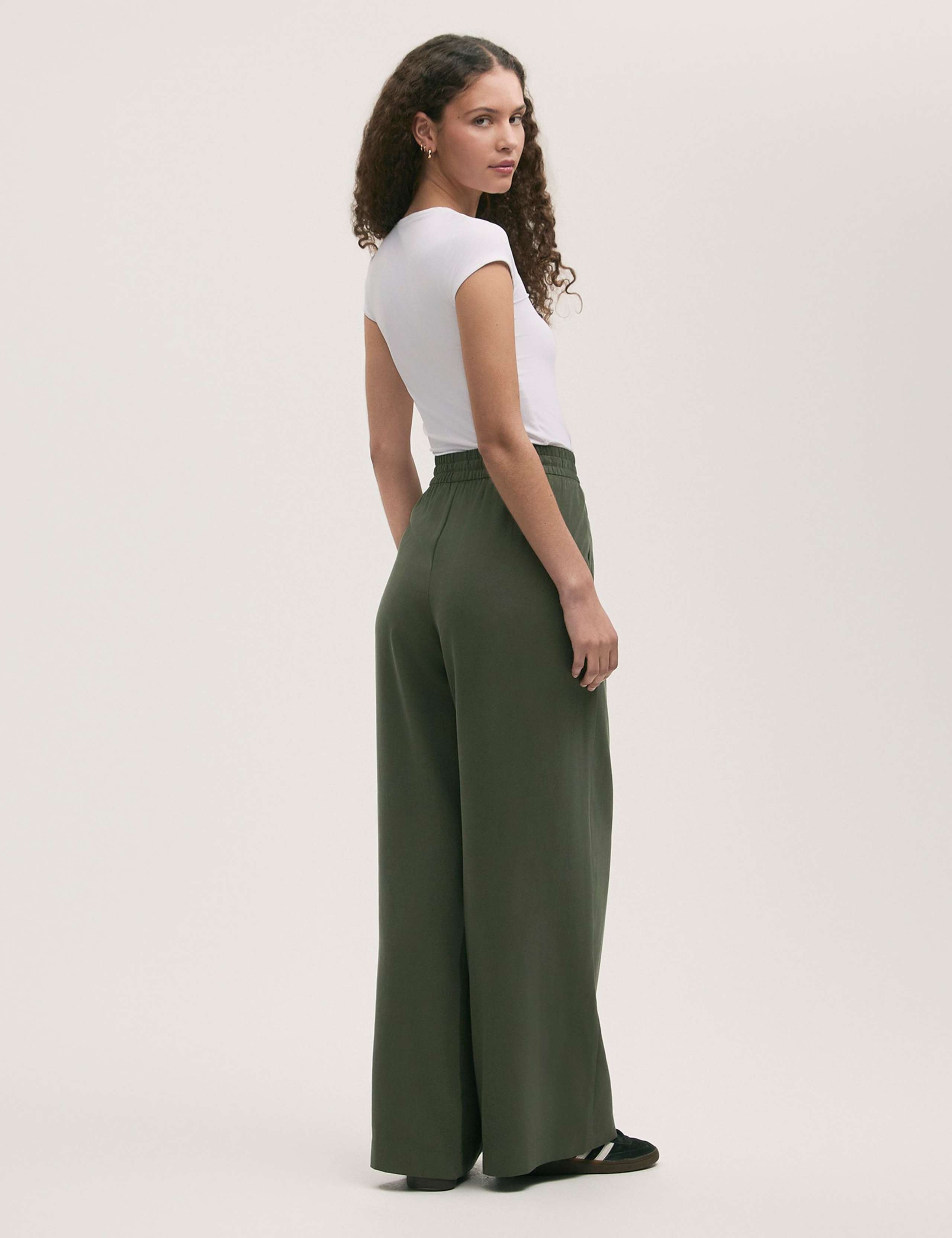 Drawstring Wide Leg Trousers 3 of 4