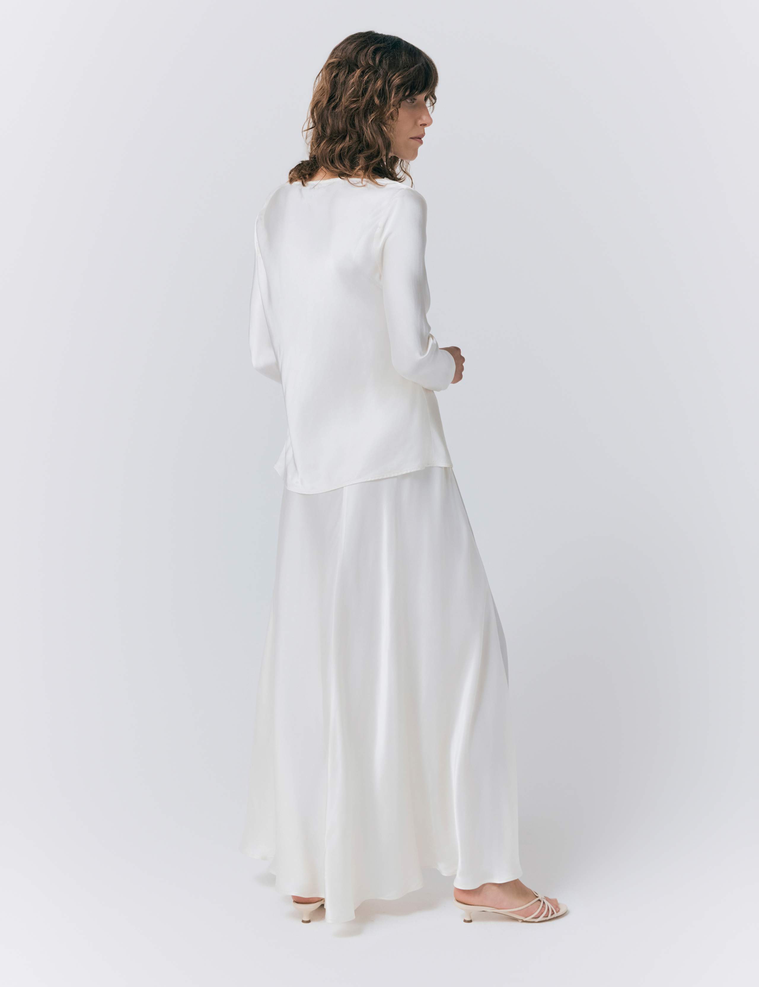 Satin Cowl Neck Blouse 3 of 4