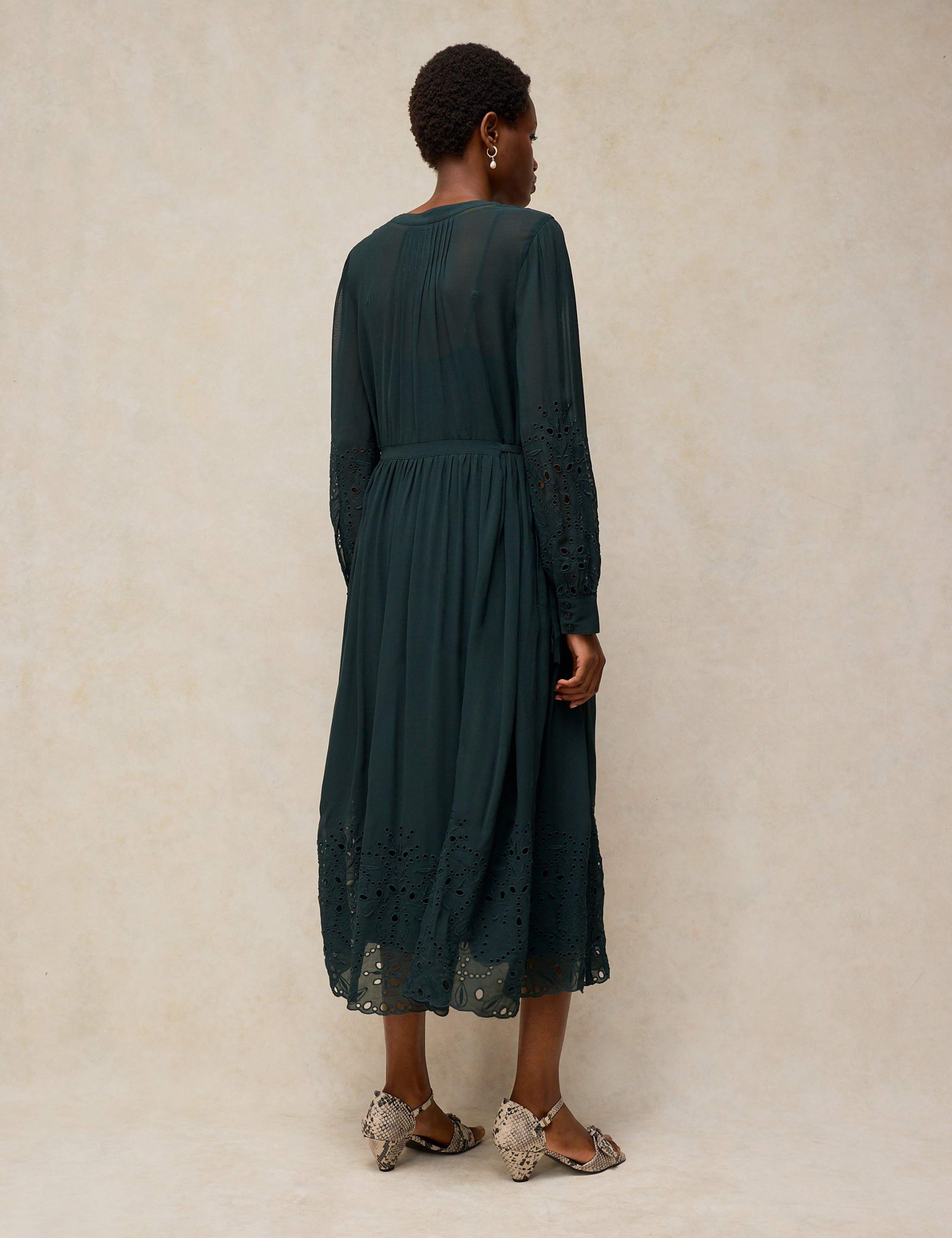 Lined Crew Neck Midi Dress 3 of 6