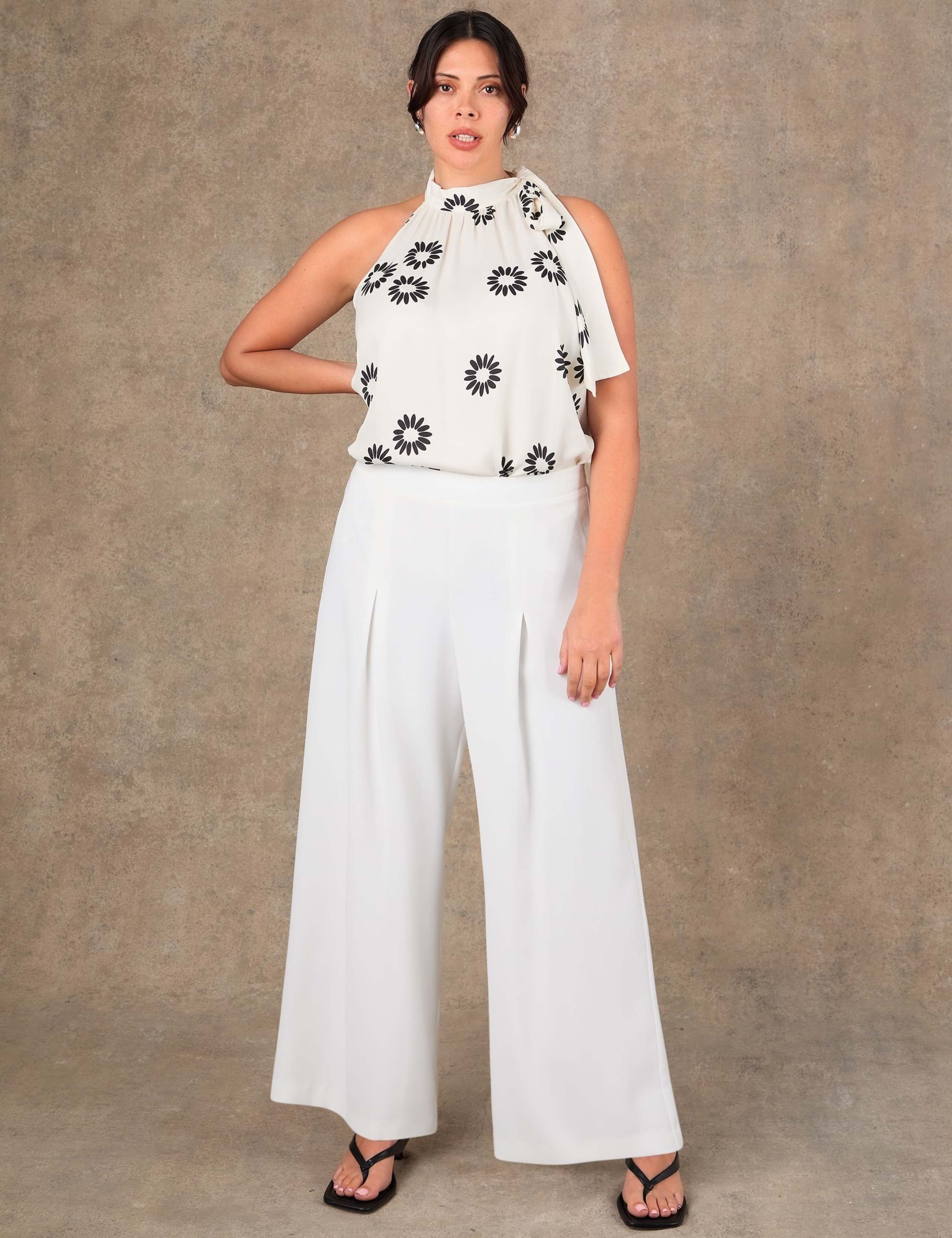 Crepe Tailored Trousers 1 of 2