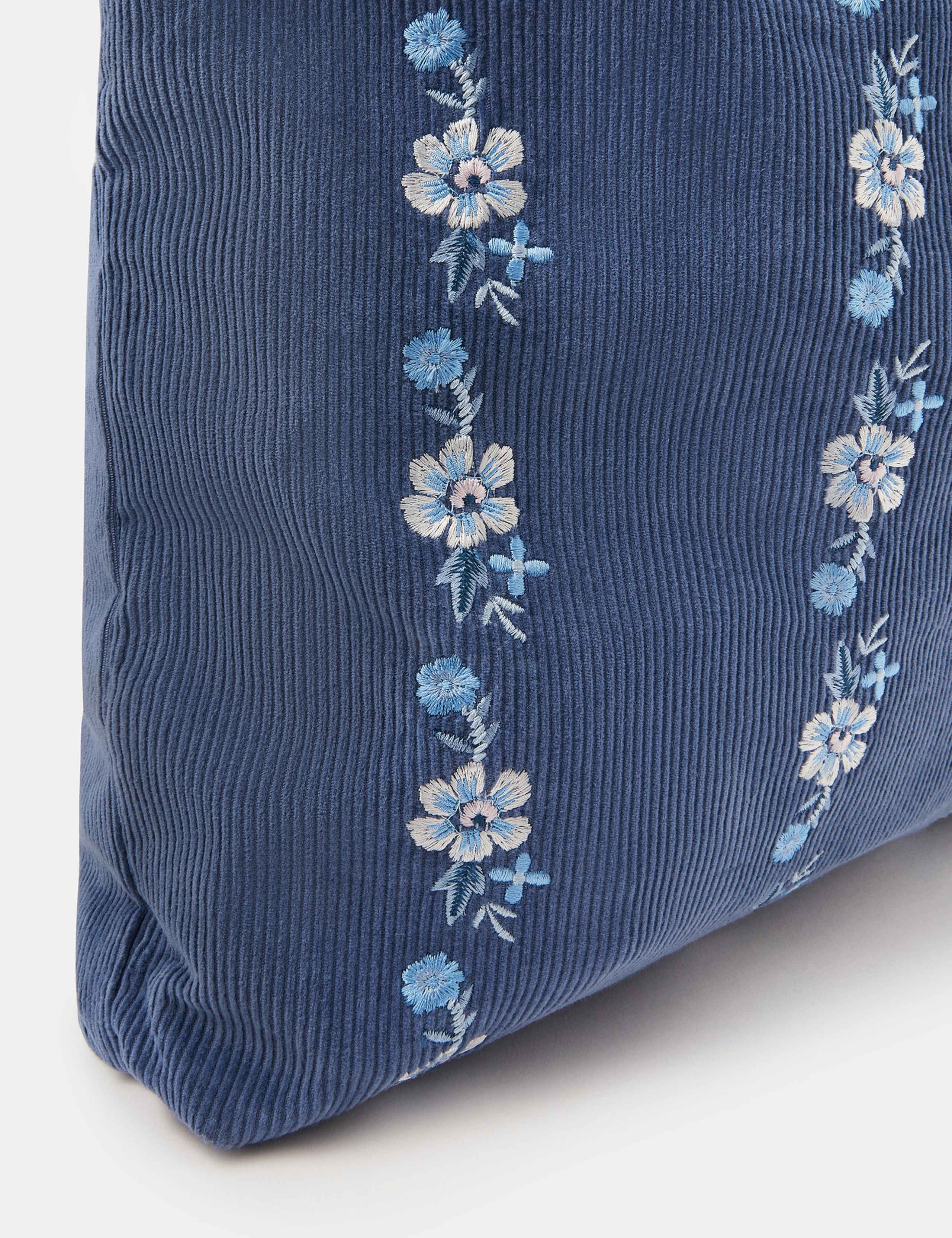 Pure Cotton Cord Embroidered Shoulder Bag 3 of 4