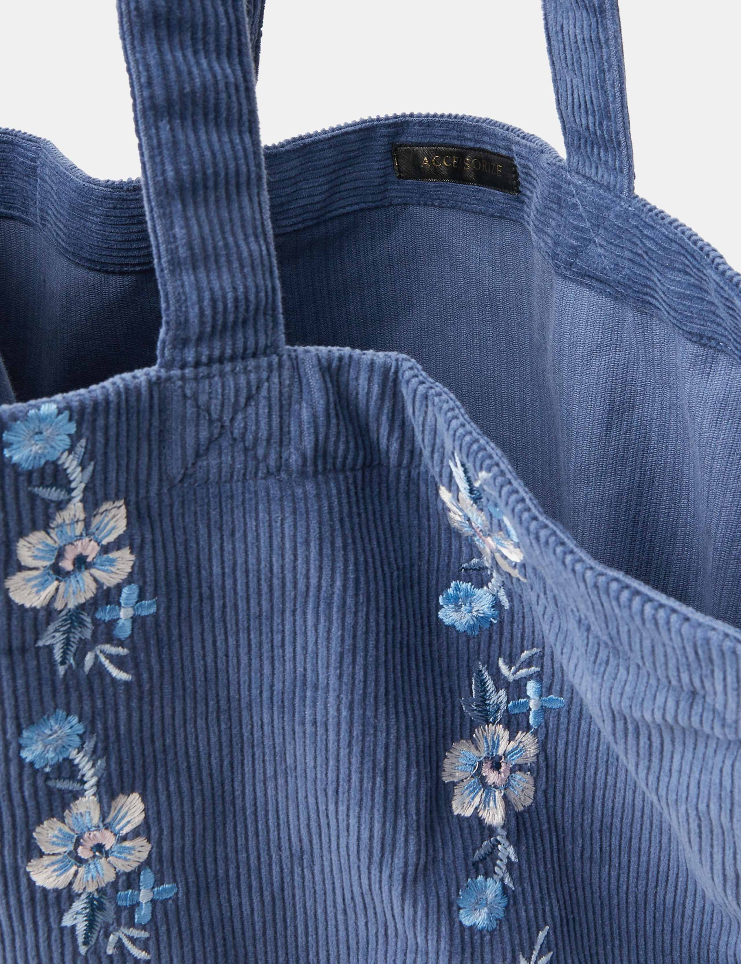 Pure Cotton Cord Embroidered Shoulder Bag 4 of 4