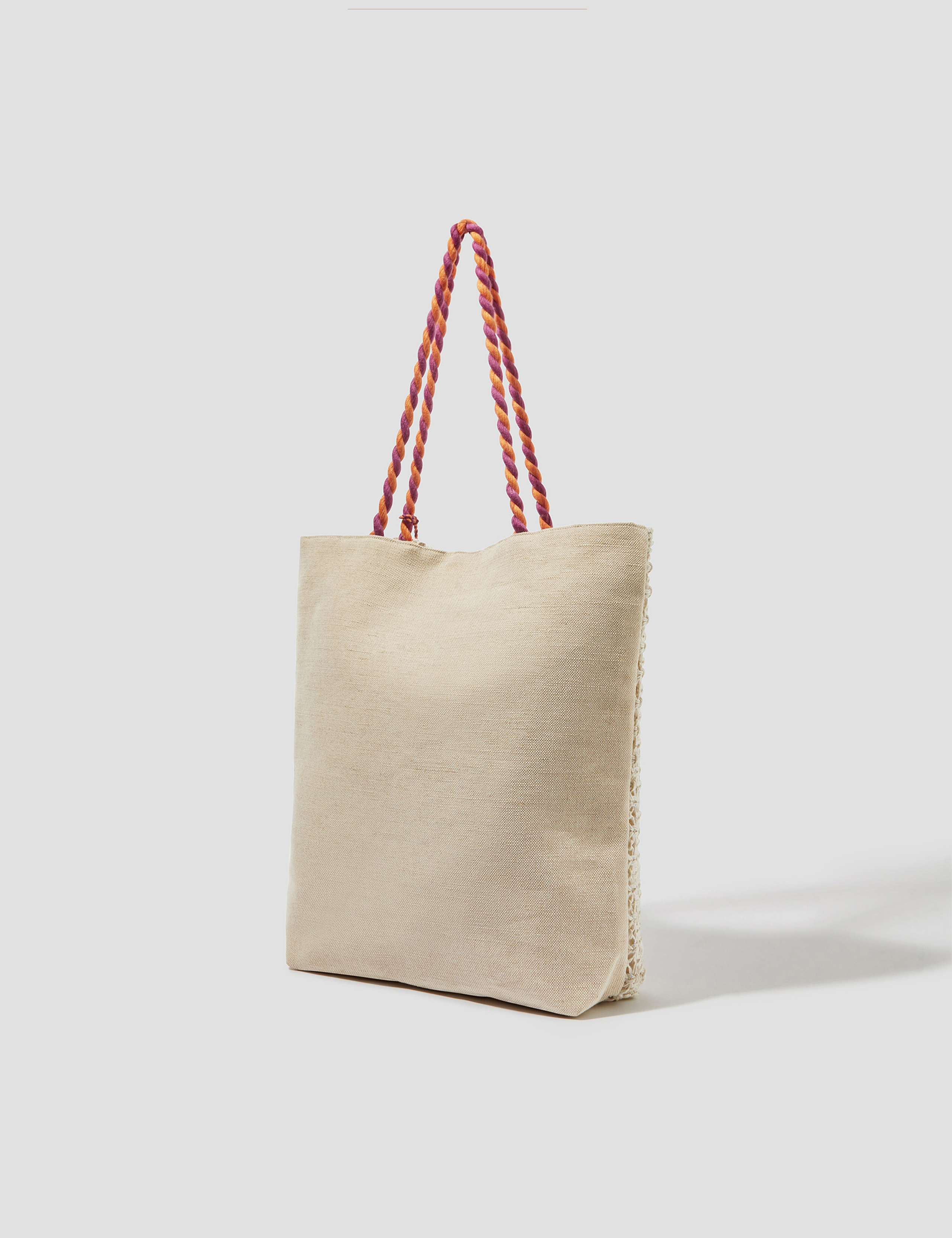 Pure Cotton Crochet Tote Bag 4 of 4