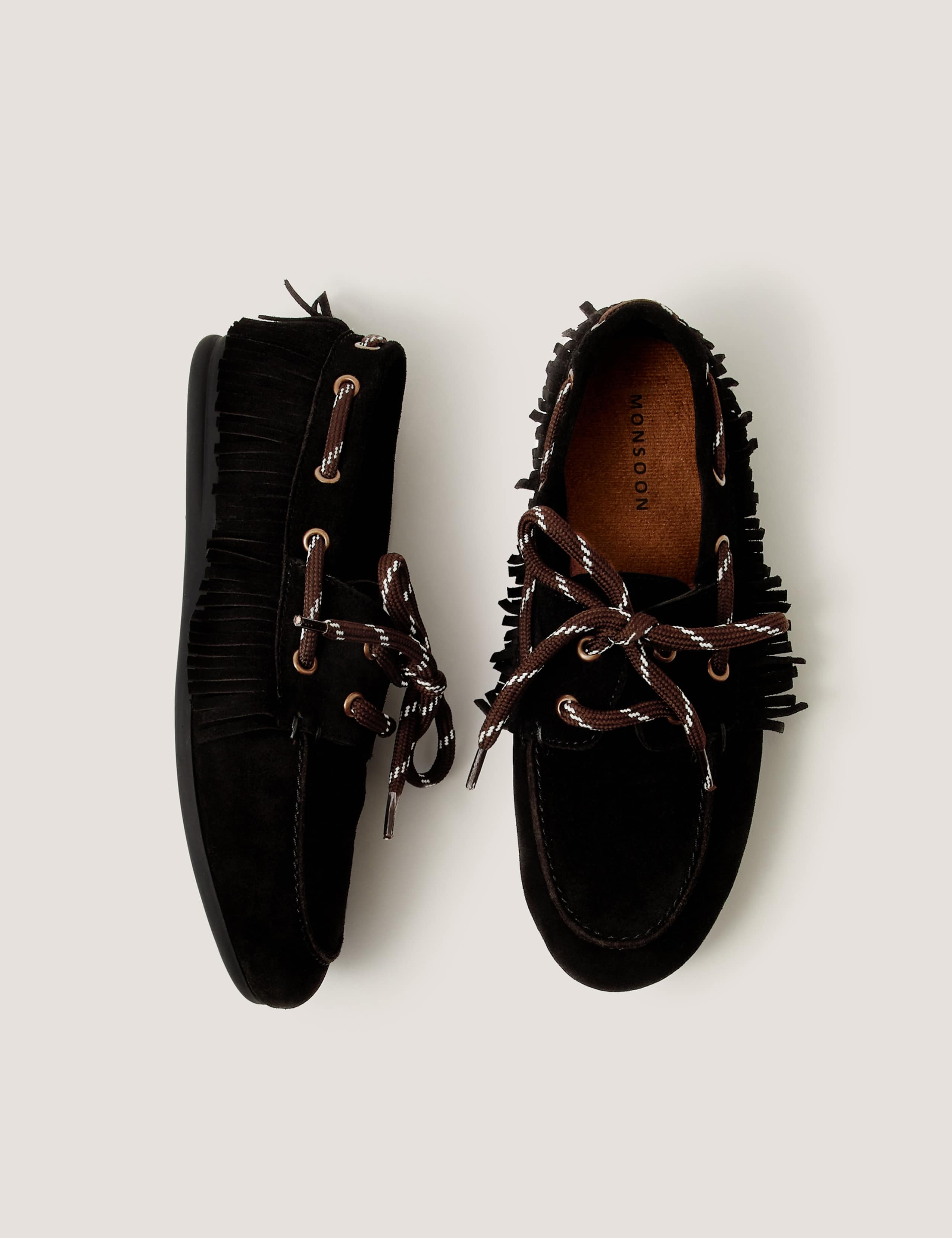 Suede Slip On Tassel Flat Loafers 2 of 3