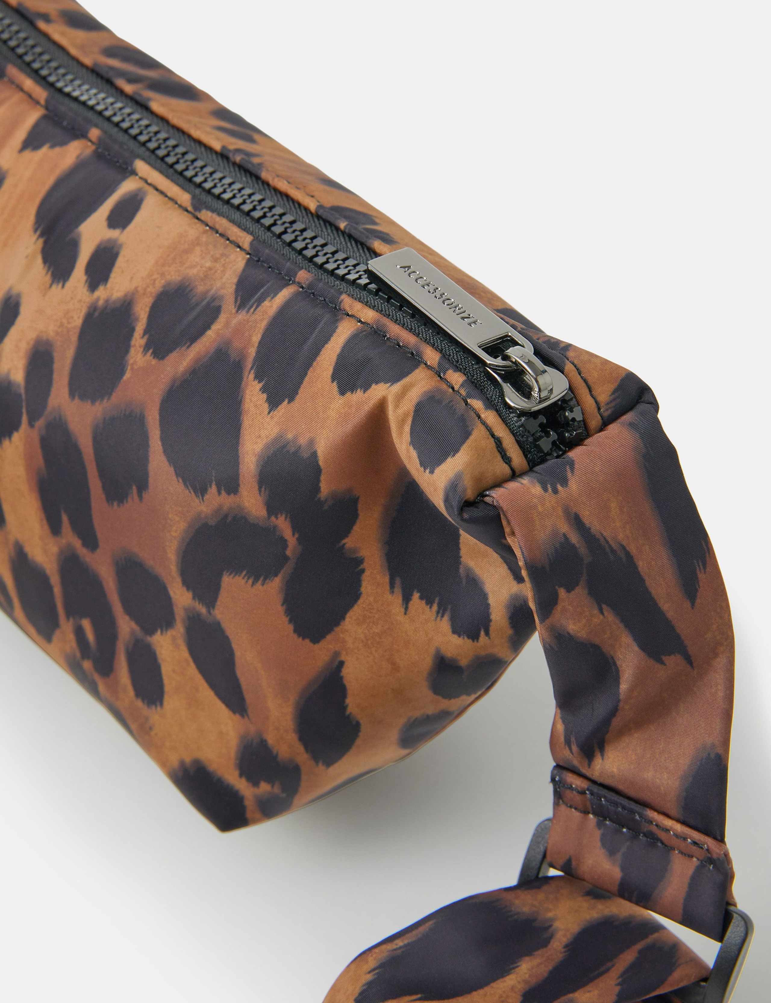 Nylon Leopard Print Sling Bag 3 of 4