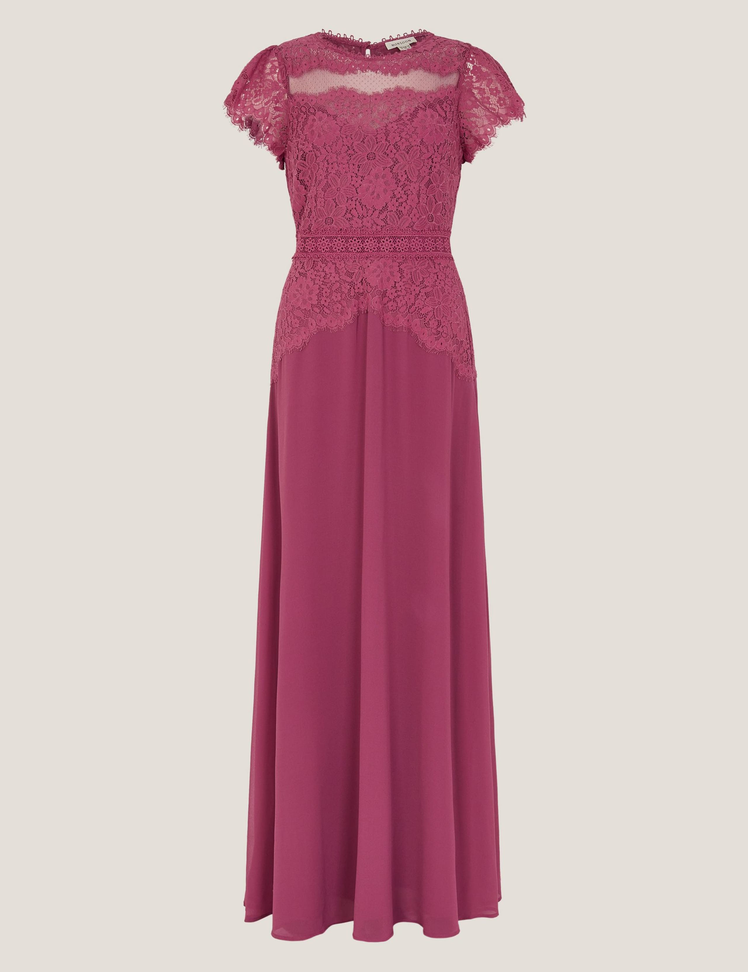 Lace Scoop Neck Maxi Skater Dress 2 of 5