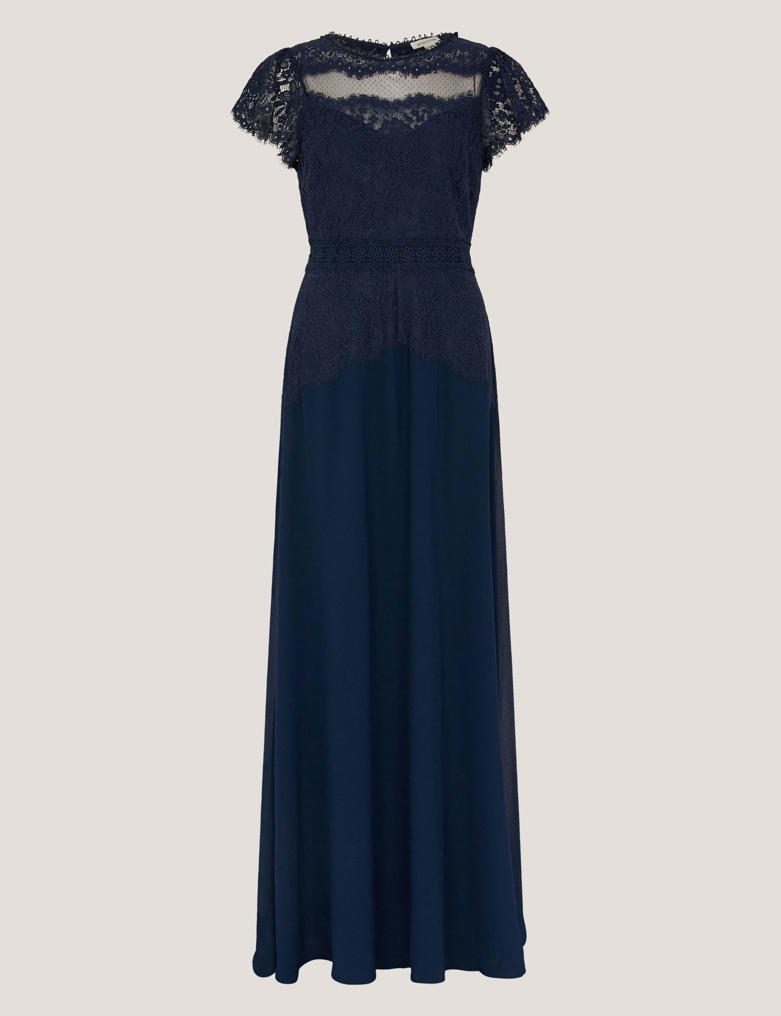 Lace Scoop Neck Maxi Skater Dress 2 of 5