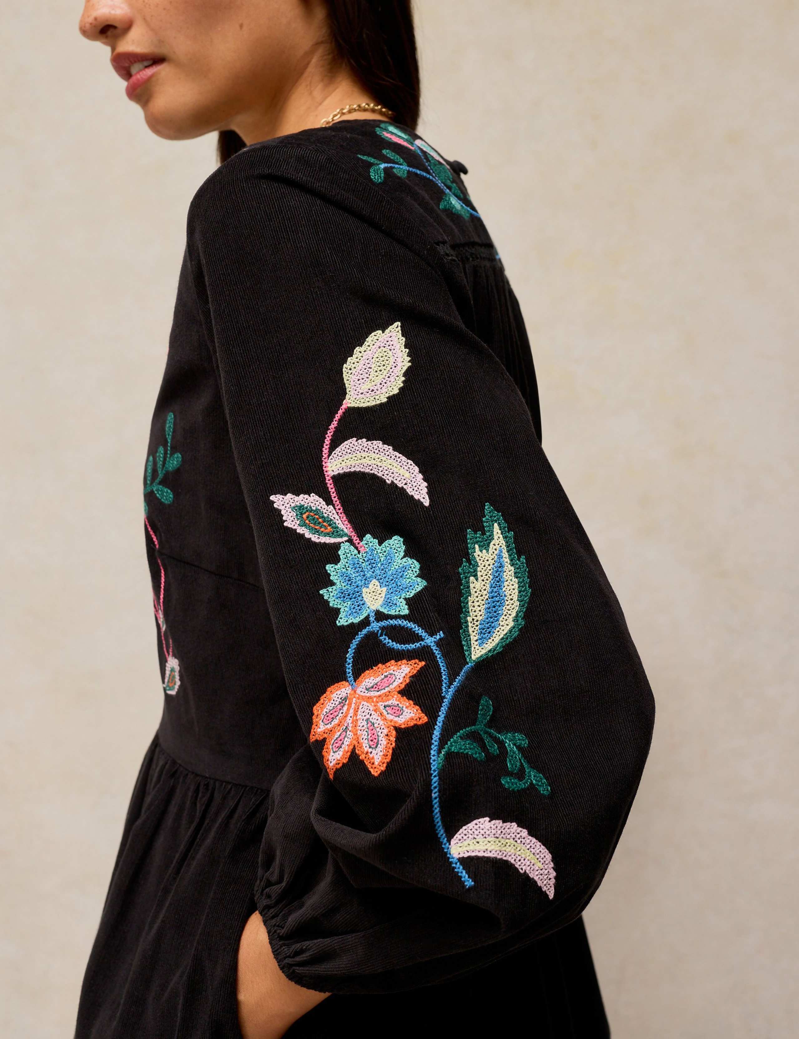 Embroidered Cotton Midi Dress 5 of 6