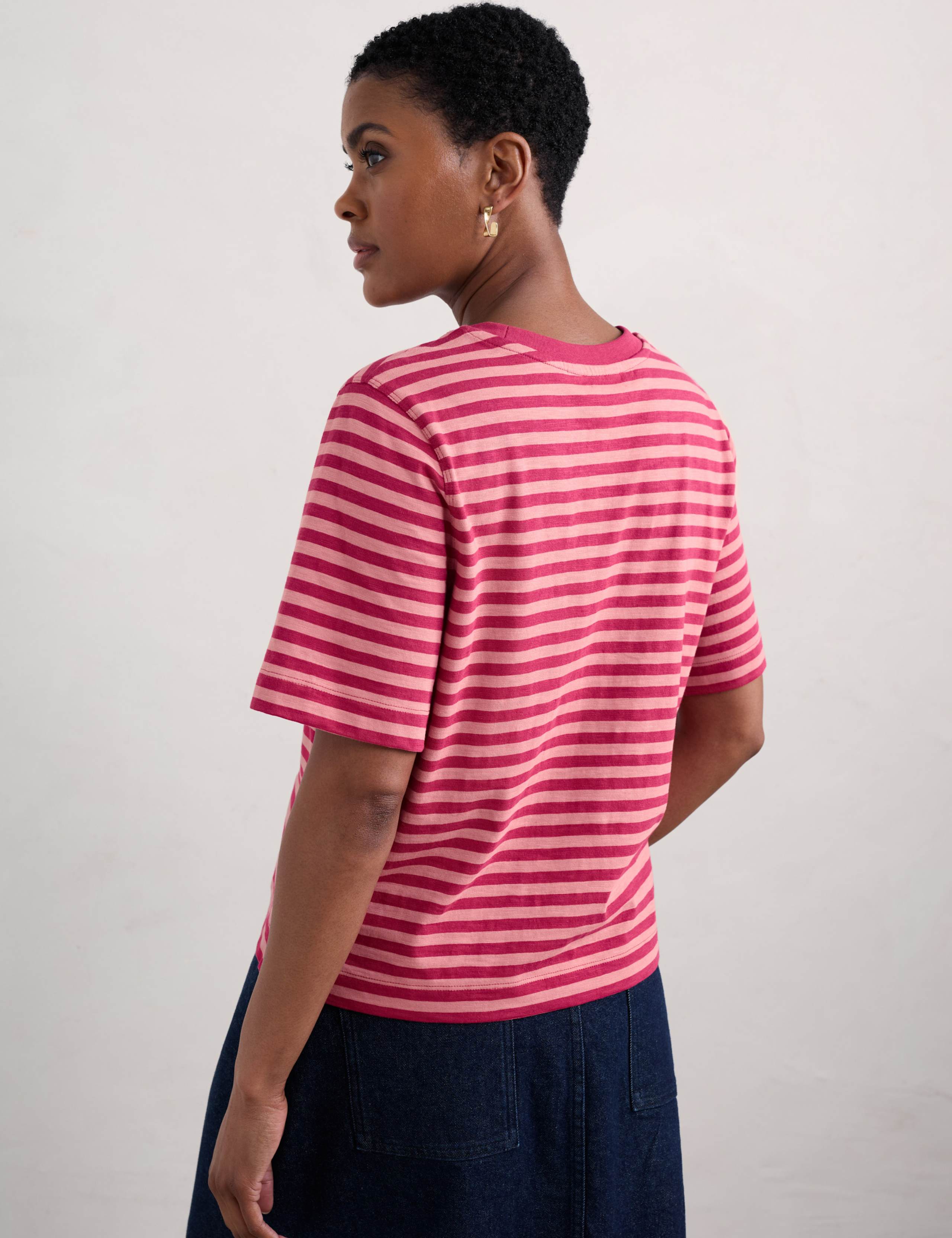 Pure Cotton Striped T-Shirt 4 of 4