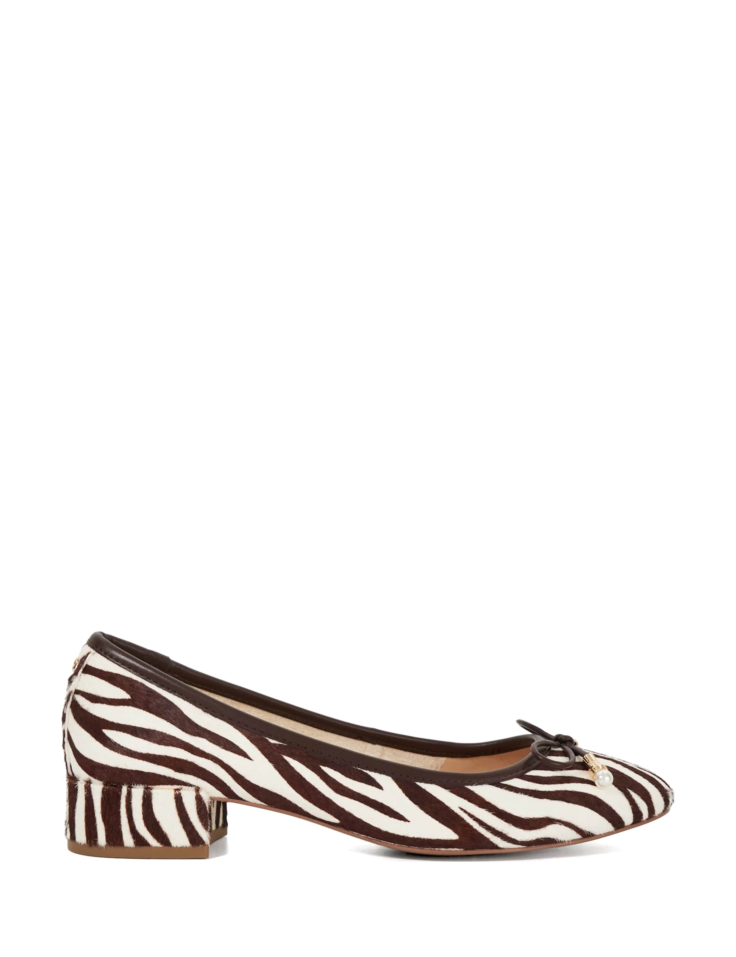 Leather Animal Print Ballet Pumps 1 of 5