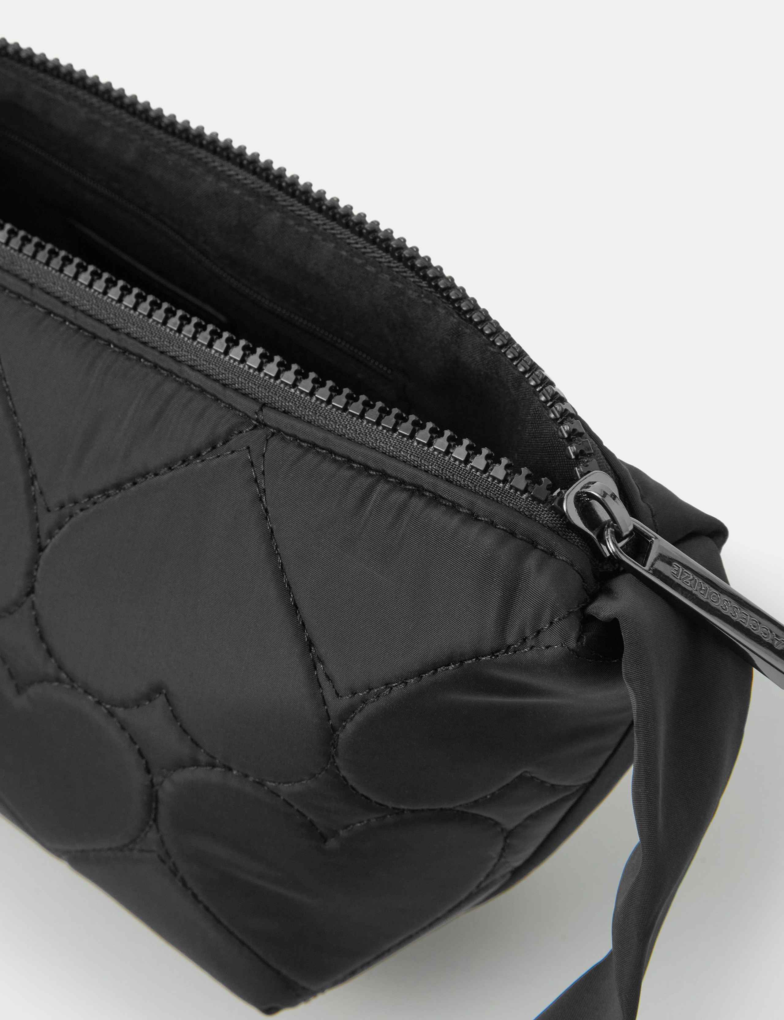 Heart Quilted Nylon Sling Bag 4 of 4