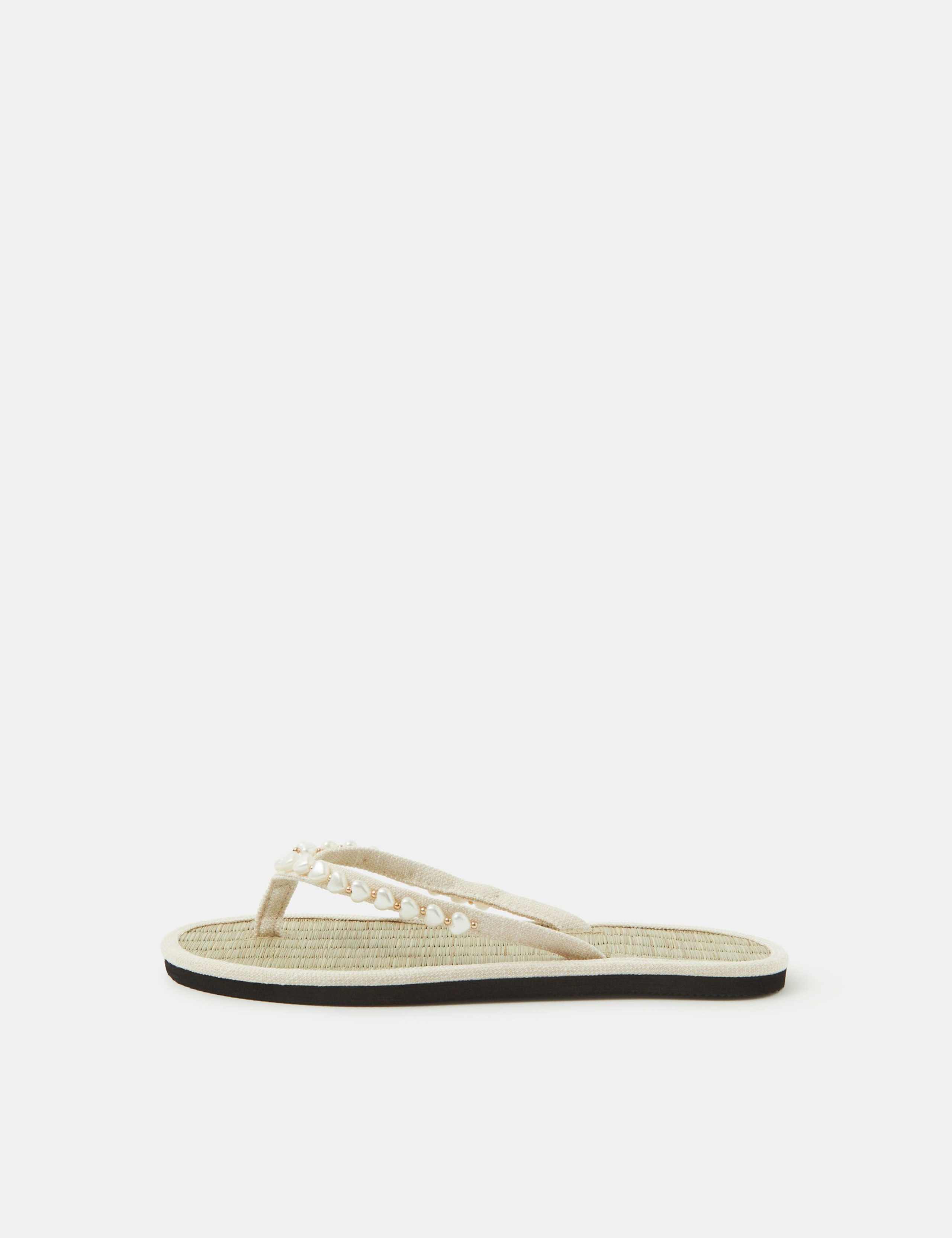 Embellished Flat Flip Flops 2 of 4