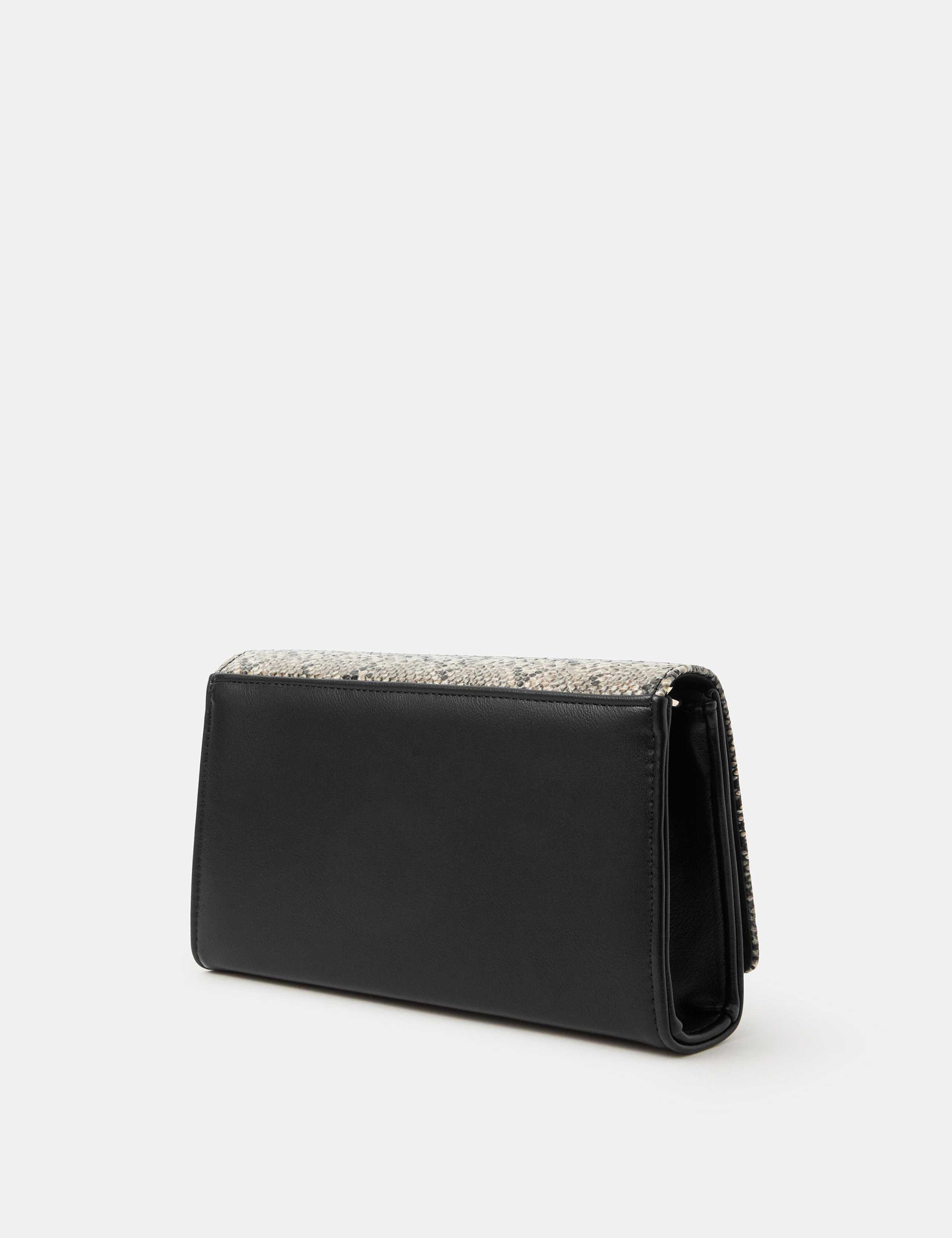 Faux Snake Wristlet Clutch Bag 2 of 4