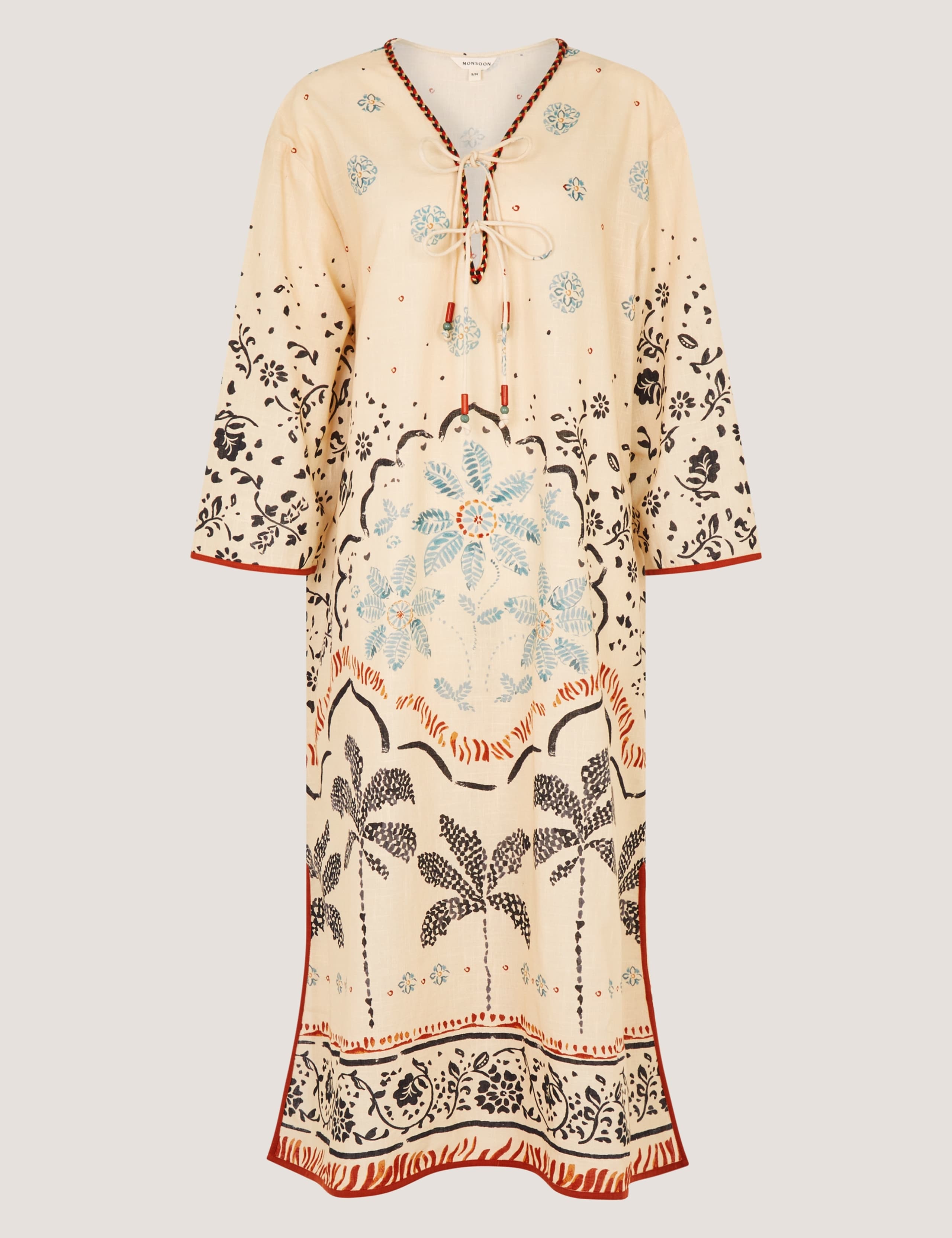 Pure Cotton Printed Beach Cover Up Kaftan 2 of 5