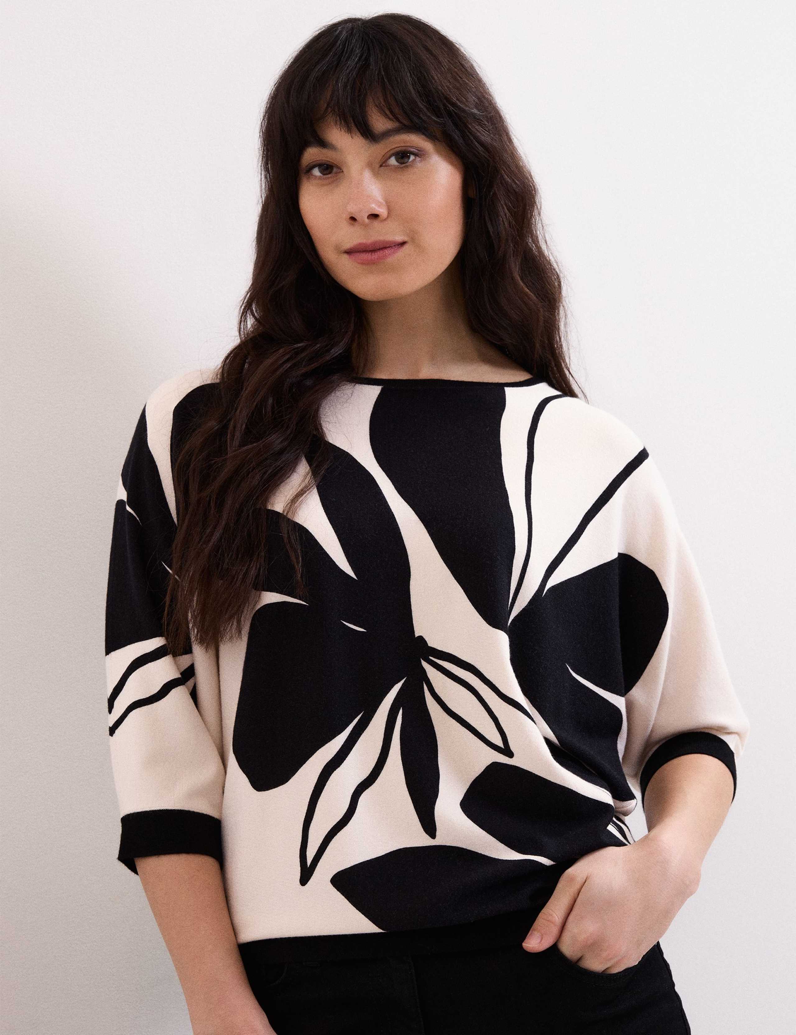 Floral Slash Neck Jumper 4 of 6