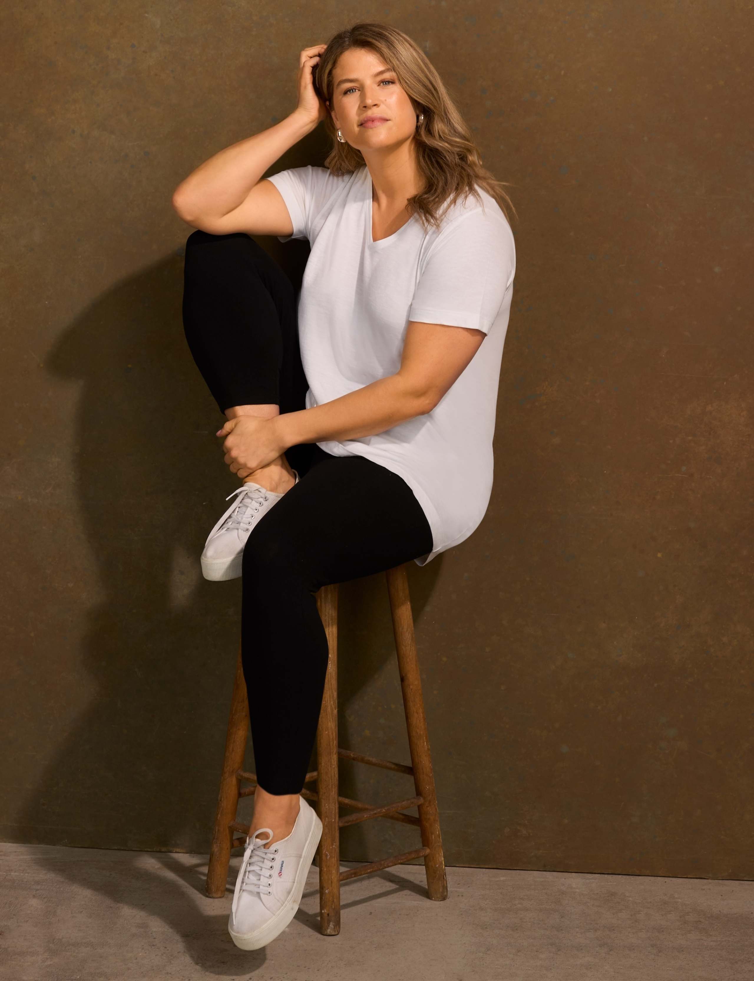 Cotton Rich Jersey Leggings 1 of 6