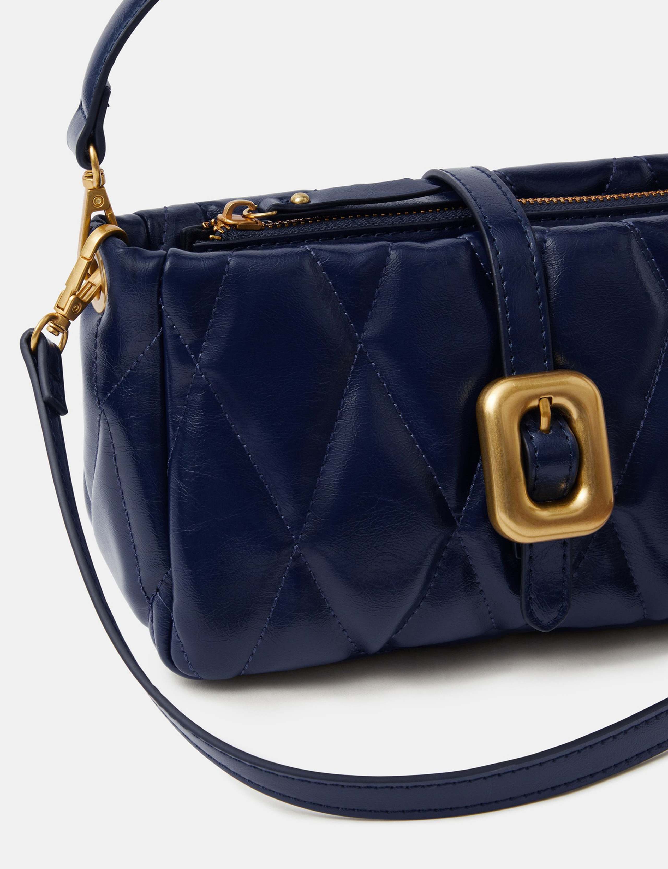 Quilted Chunky Buckle Cross Body Bag 4 of 4