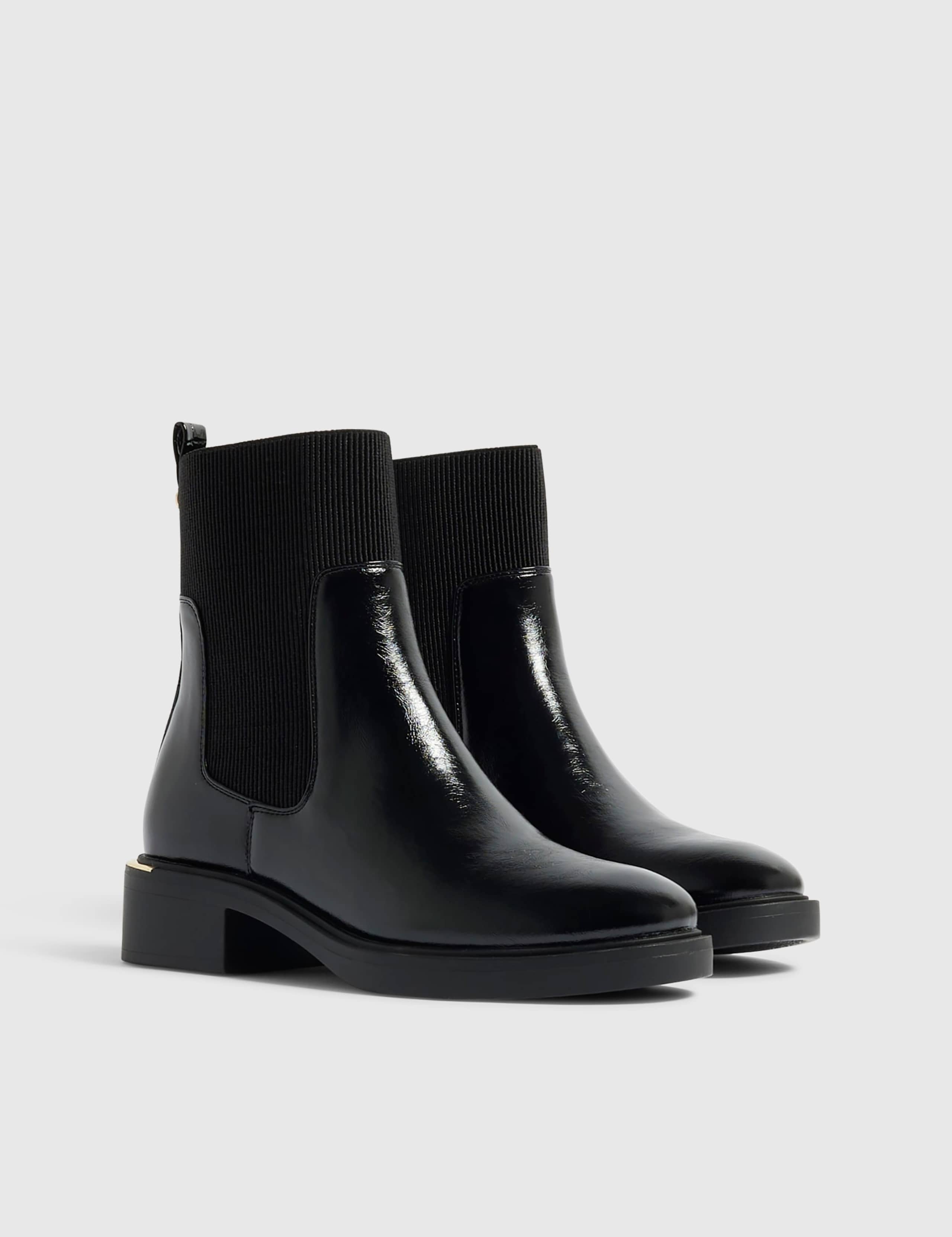 Suede Chelsea Block Heel Ankle Boots 3 of 5