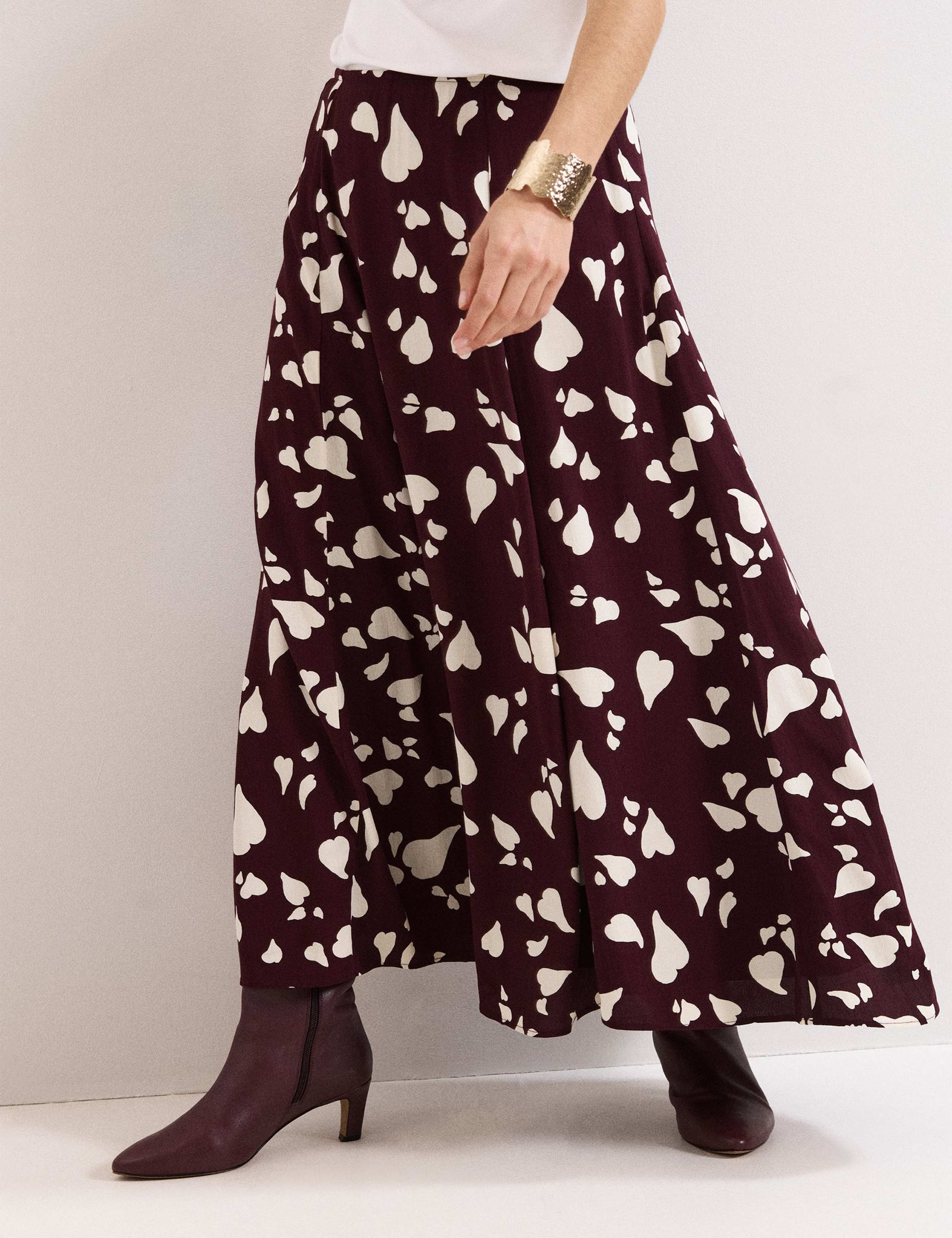 Printed Midi A-Line Skirt 5 of 6