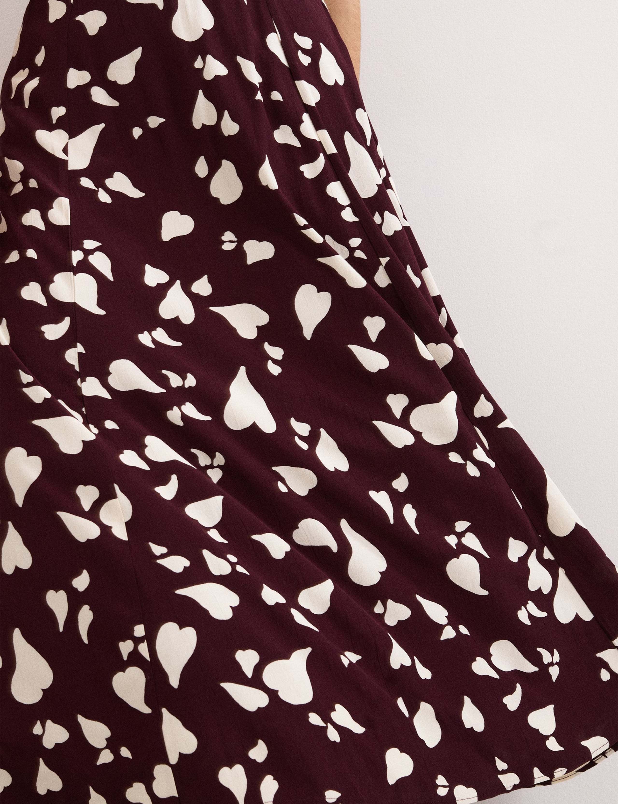 Printed Midi A-Line Skirt 6 of 6