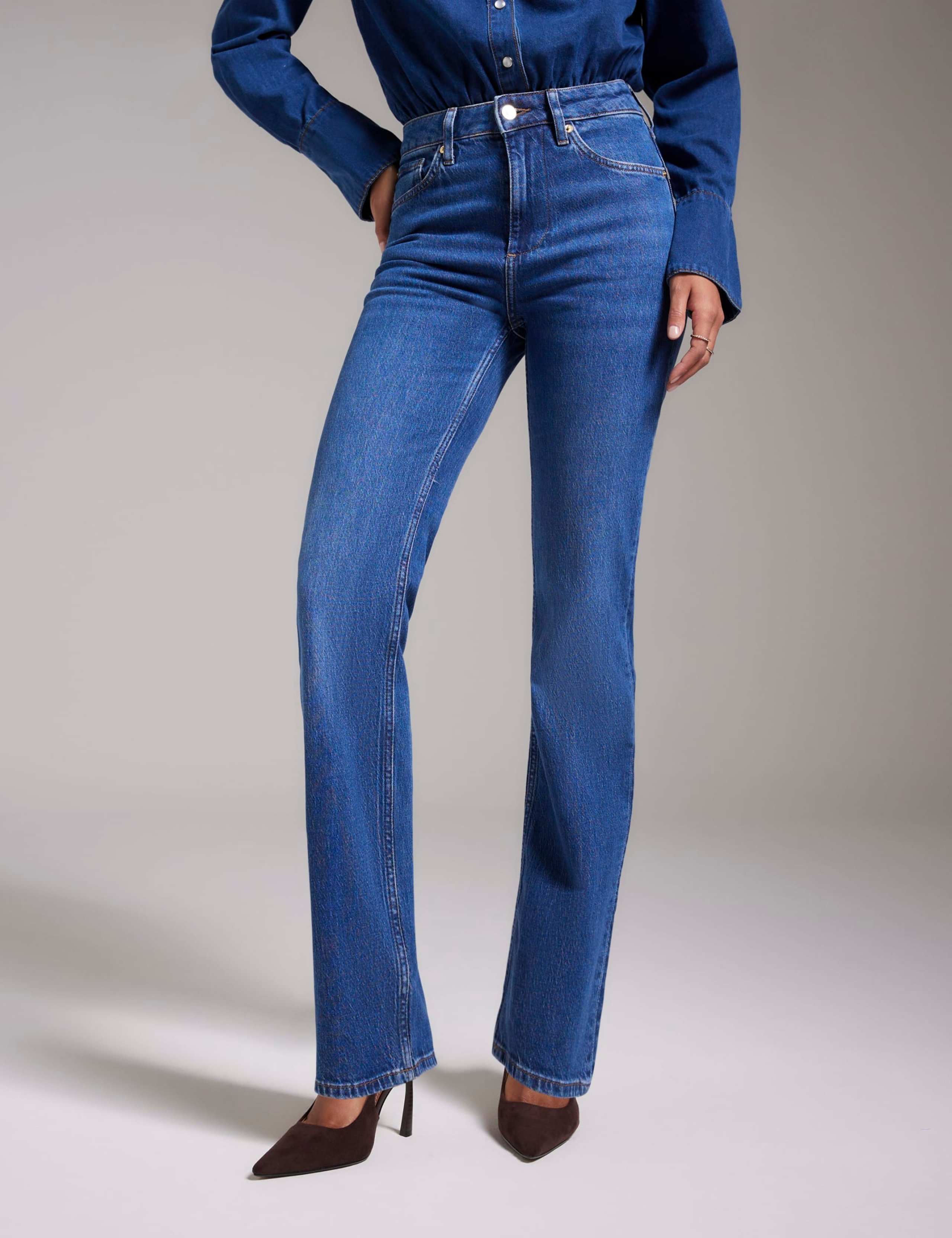 High Waisted Straight Leg Jeans 3 of 4