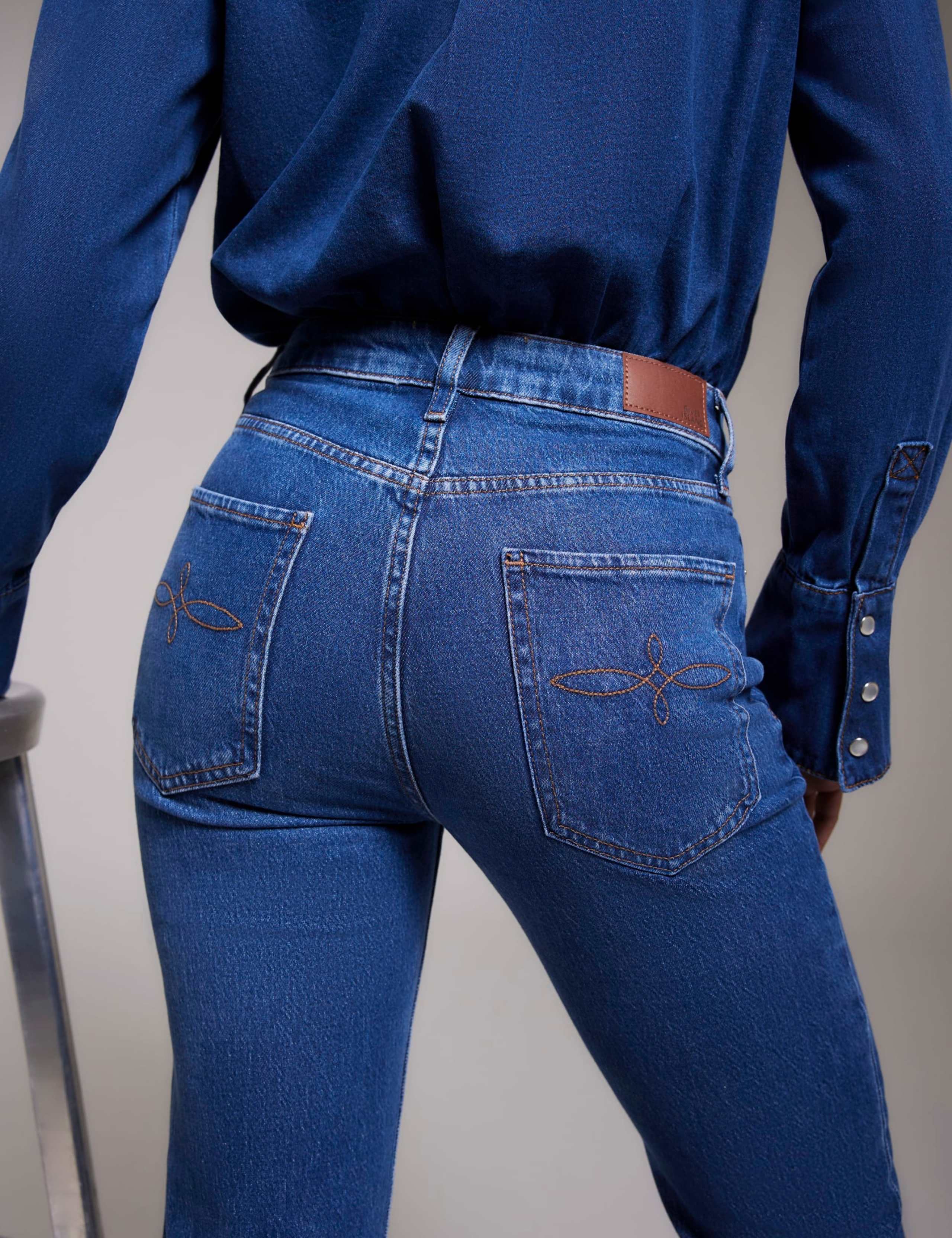 High Waisted Straight Leg Jeans 4 of 4