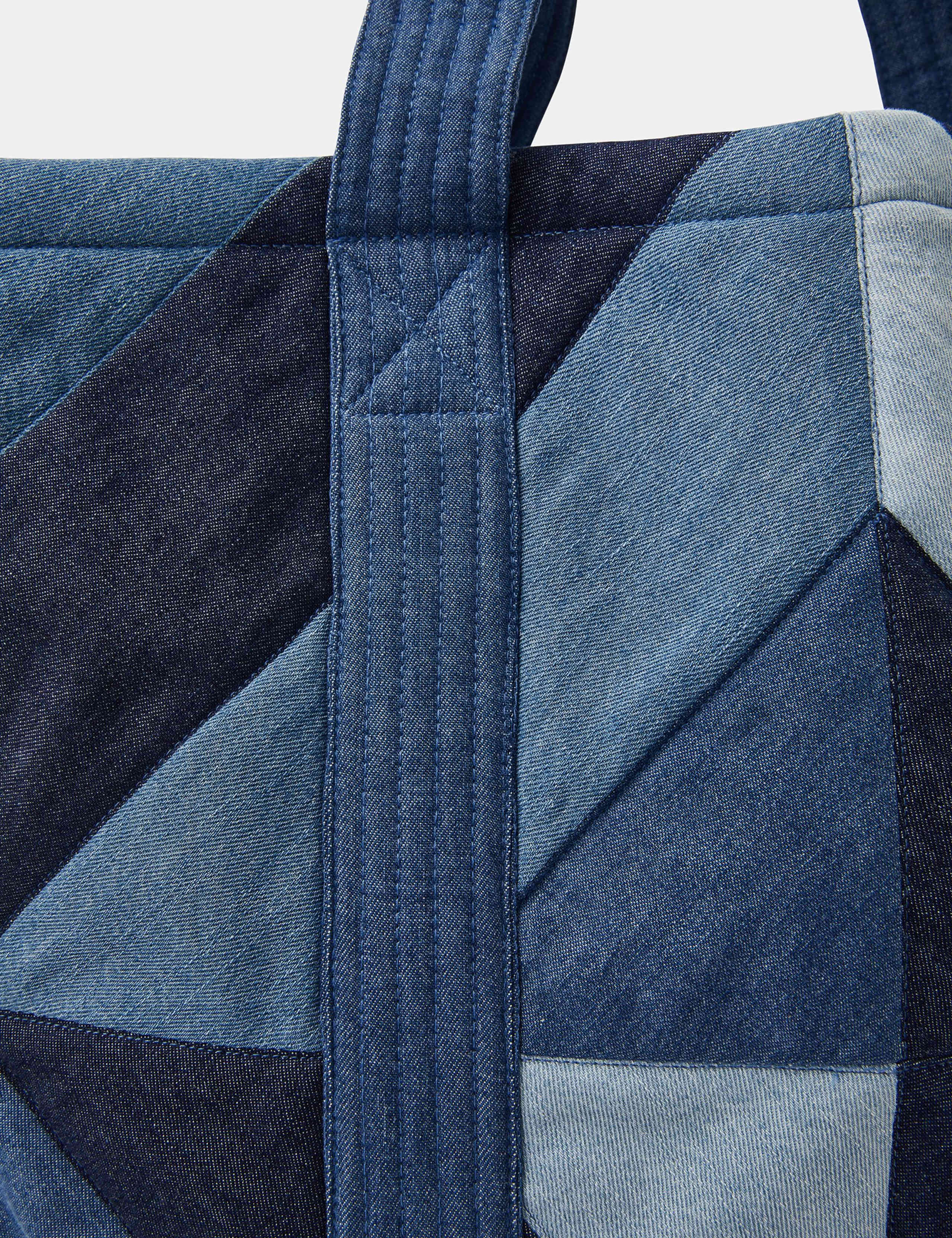 Denim Patchwork Tote Bag 3 of 3