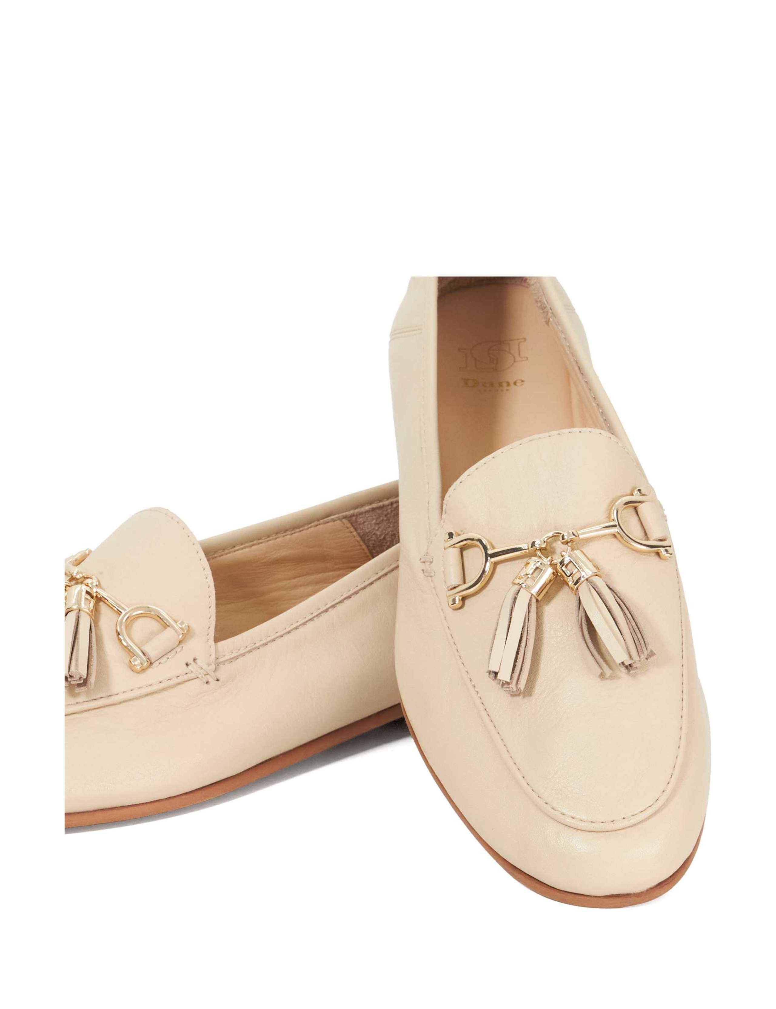 Leather Tassel Slip On Flat Loafers 5 of 5