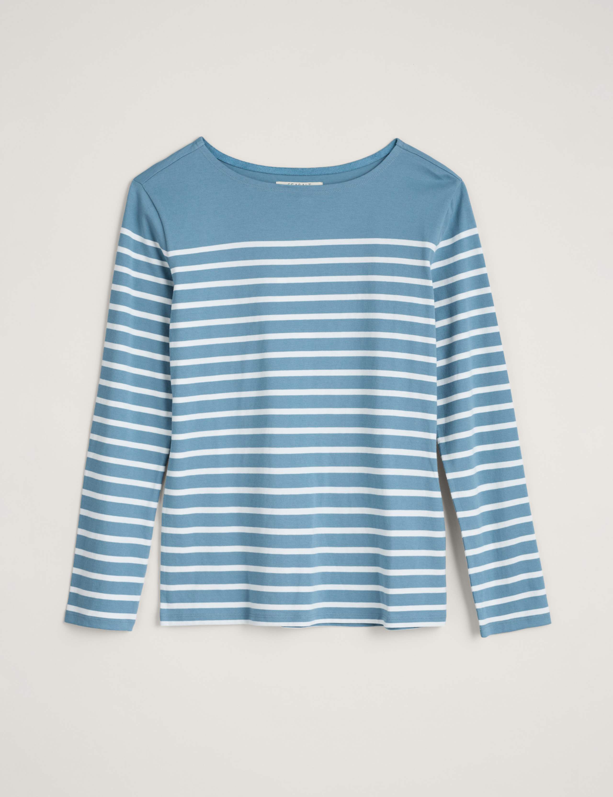 Pure Cotton Striped Slash Neck Top 2 of 4