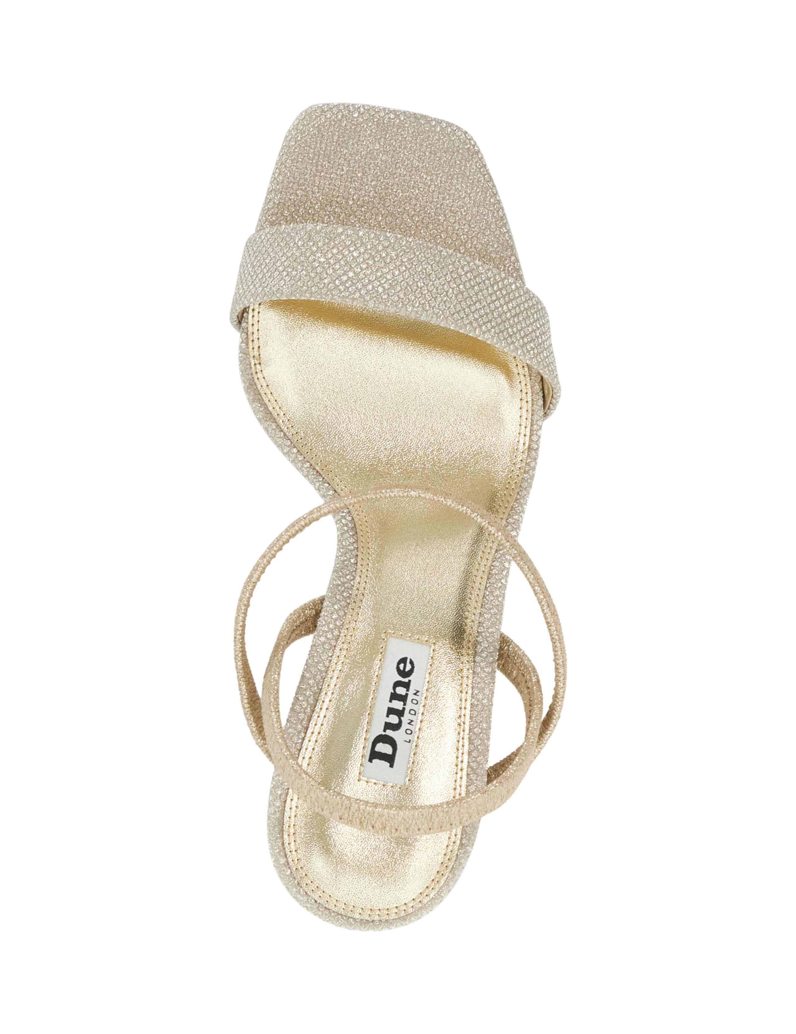 Glitter Stiletto Heel Square Toe Sandals 3 of 6