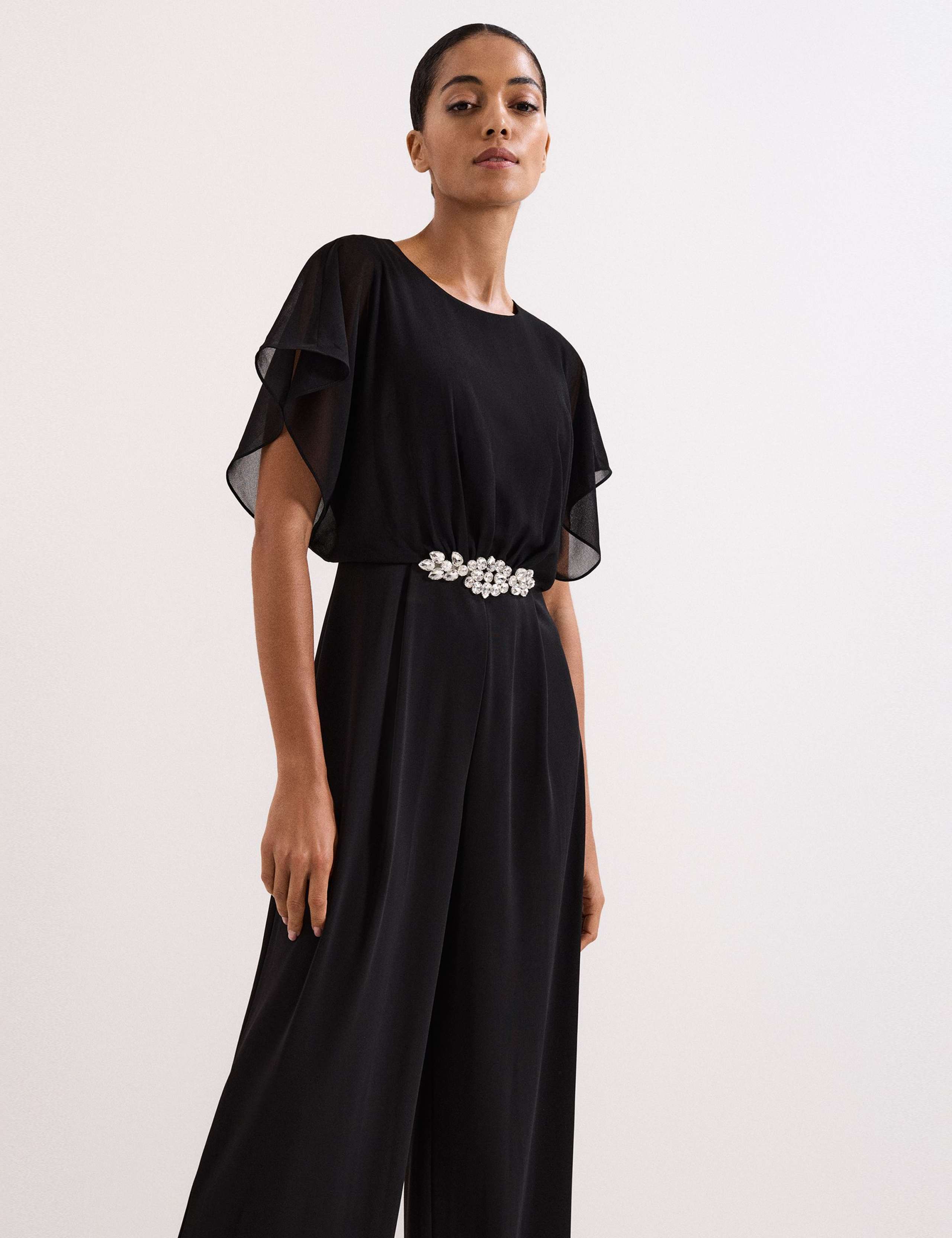 Embellished Short Sleeve Jumpsuit 5 of 7