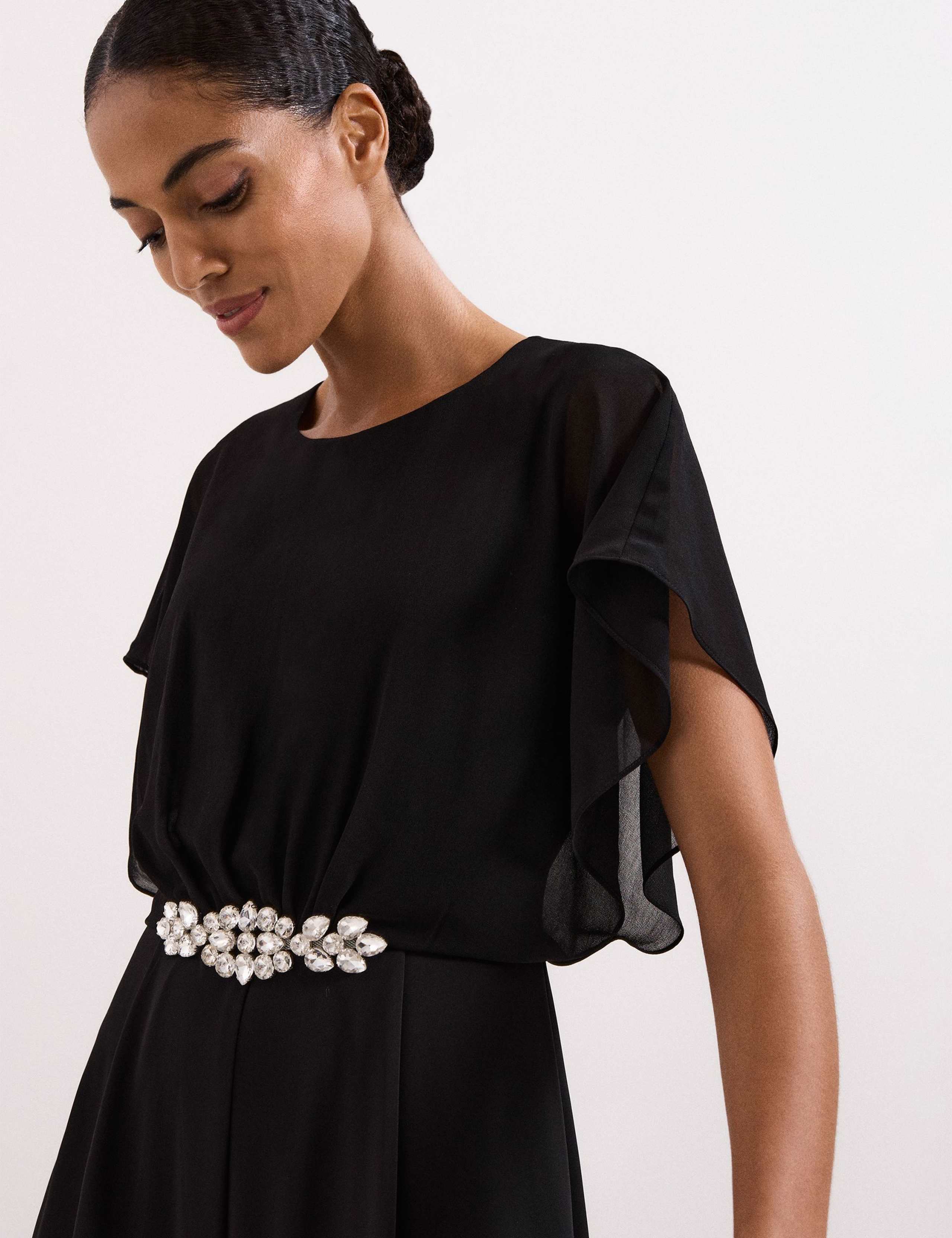 Embellished Short Sleeve Jumpsuit 6 of 7