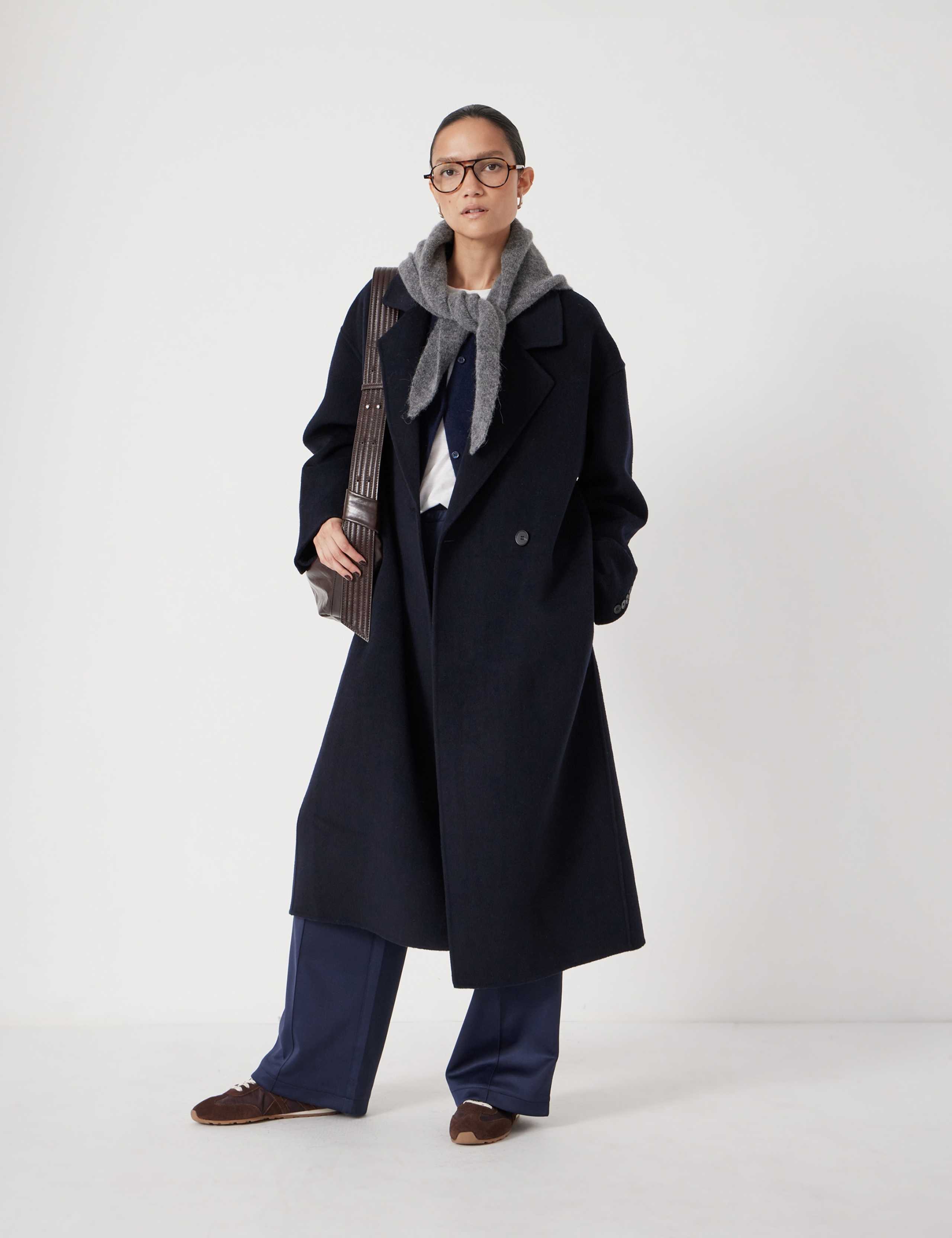 Pure Wool Collared Overcoat 1 of 7